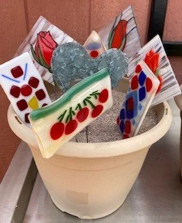 24 - Fused Glass Garden Stakes