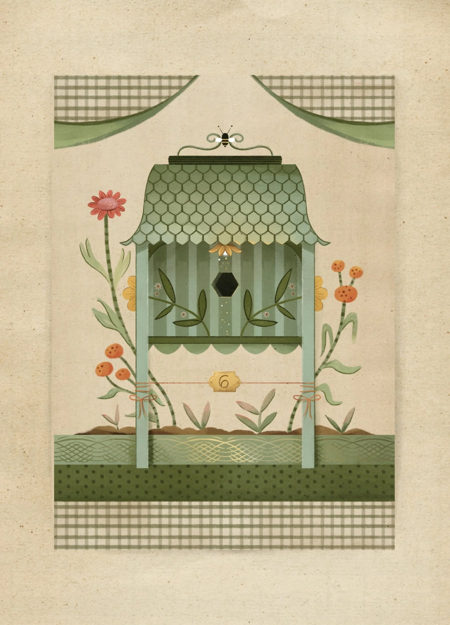 Bee House #6 . Flower Island