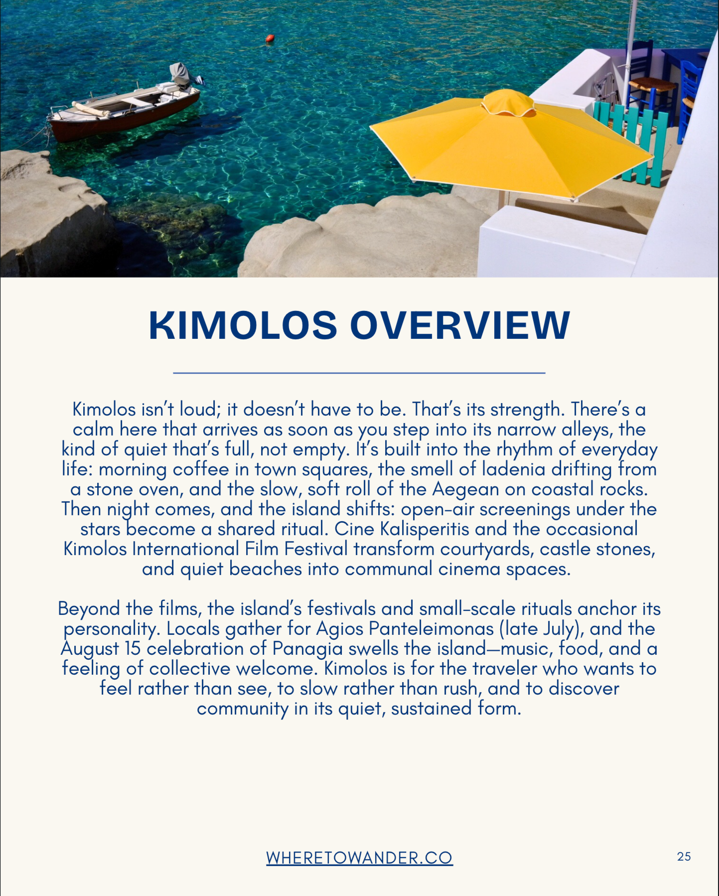 Kimolos Travel Guide Beaches
