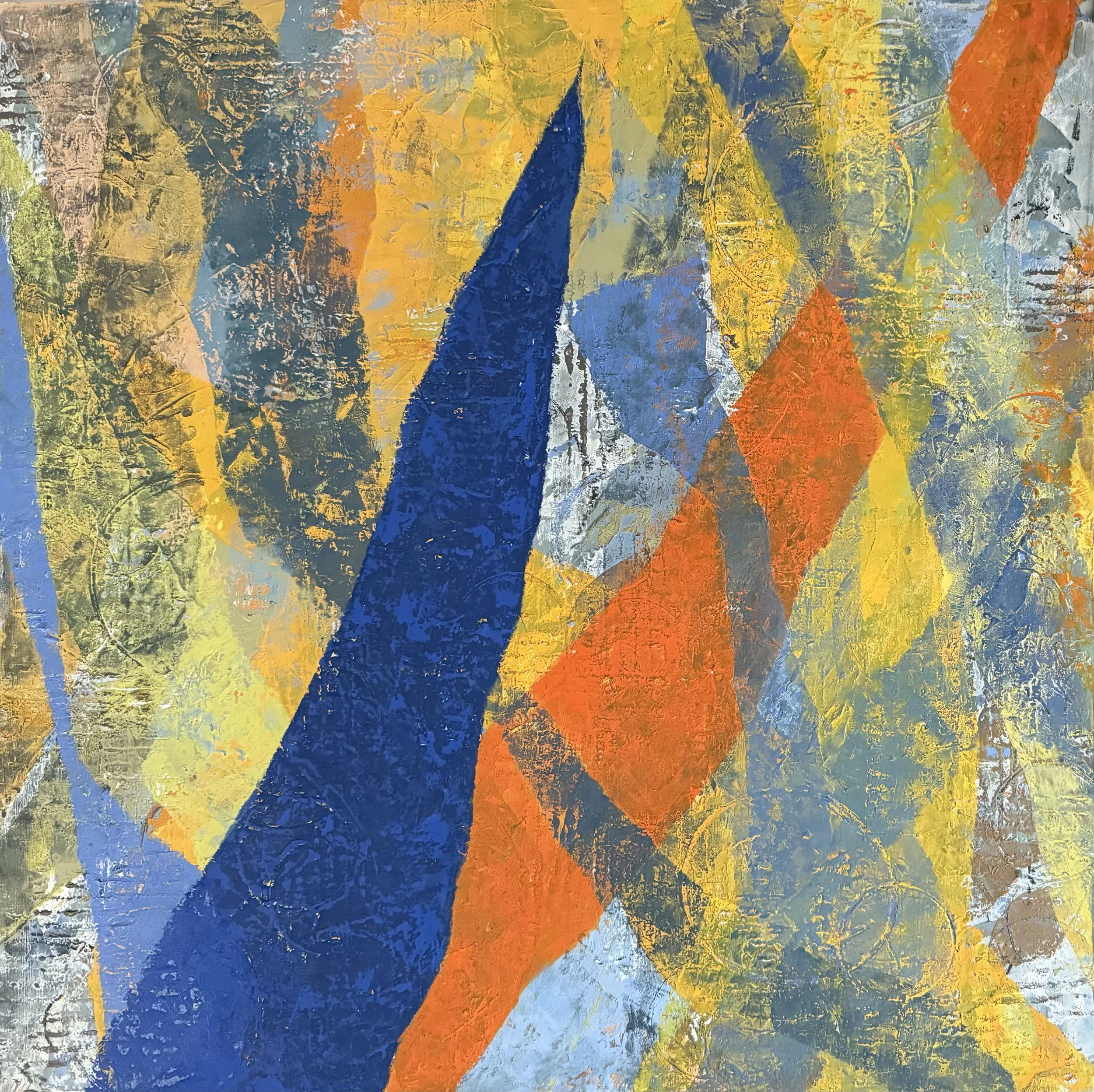 Incursion, 24x24, Oil/Cold Wax on board, 2025