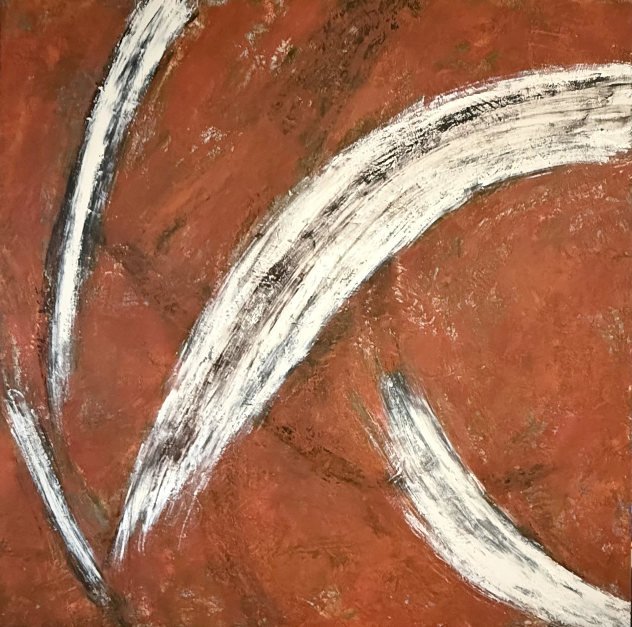 Mind-bending, 36x36, Oil on board, 2025