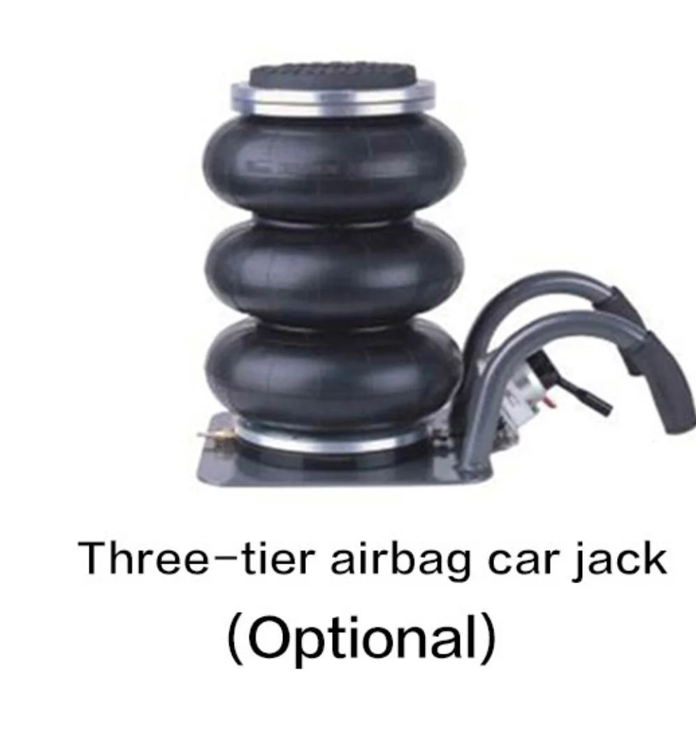 Ein dreistufiger Luftkissen-Wagenheber für Autos, optional.