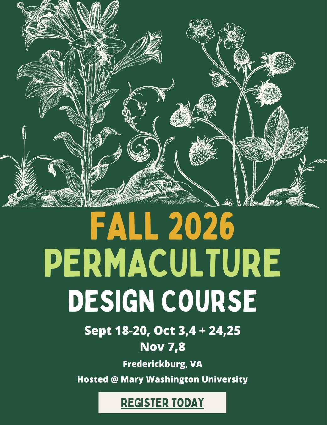 Fall 2026PDC registration is officially open! Hosted by University of Mary Washinton. More info and registration on our site. Link in bio

-Early Bird Pricing through July 1st
-Scholarships available
-Alumni ask about Teaching Assistant opportunities