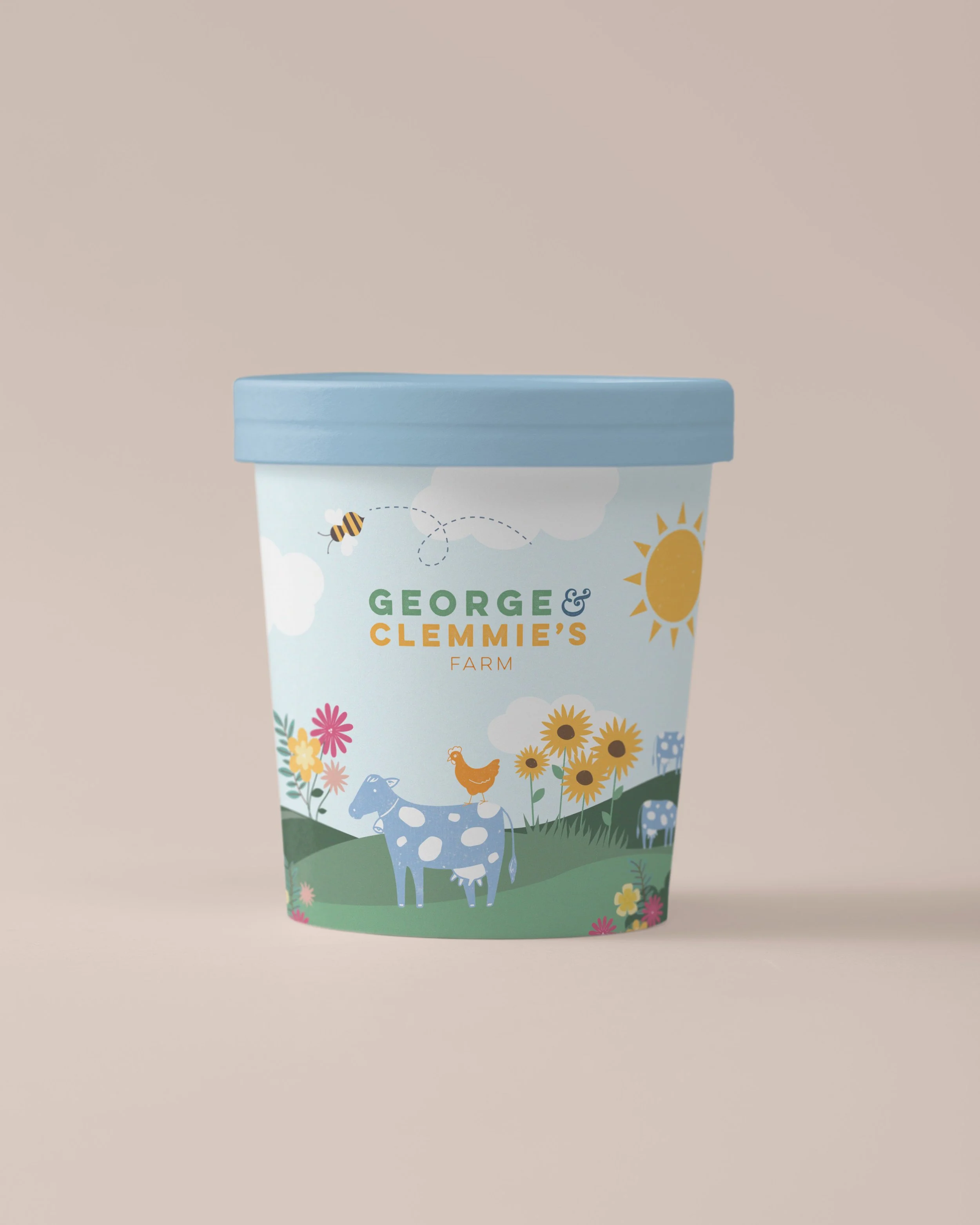 ice cream illustration packaging