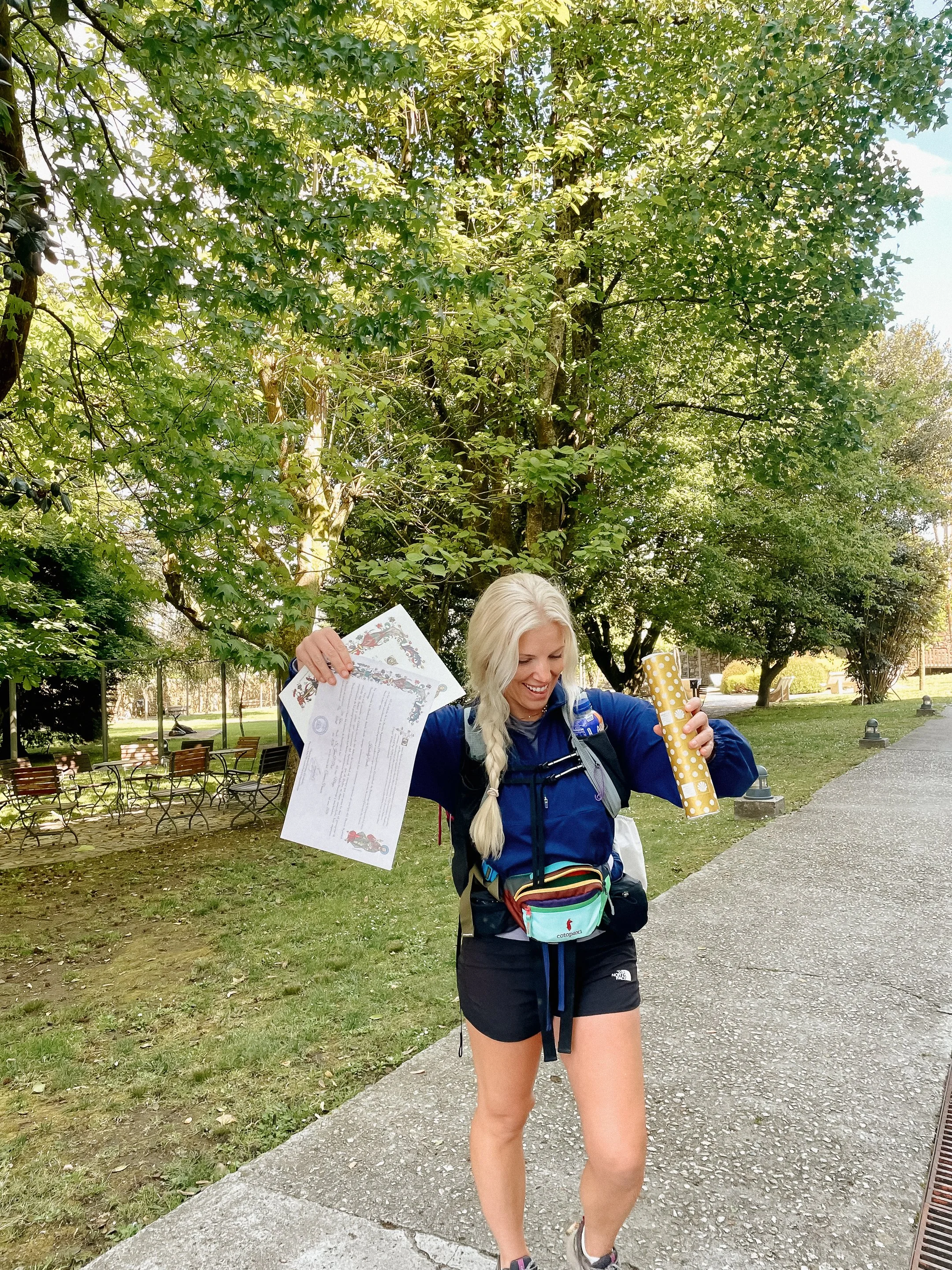 Excited for my Compostela in hand!