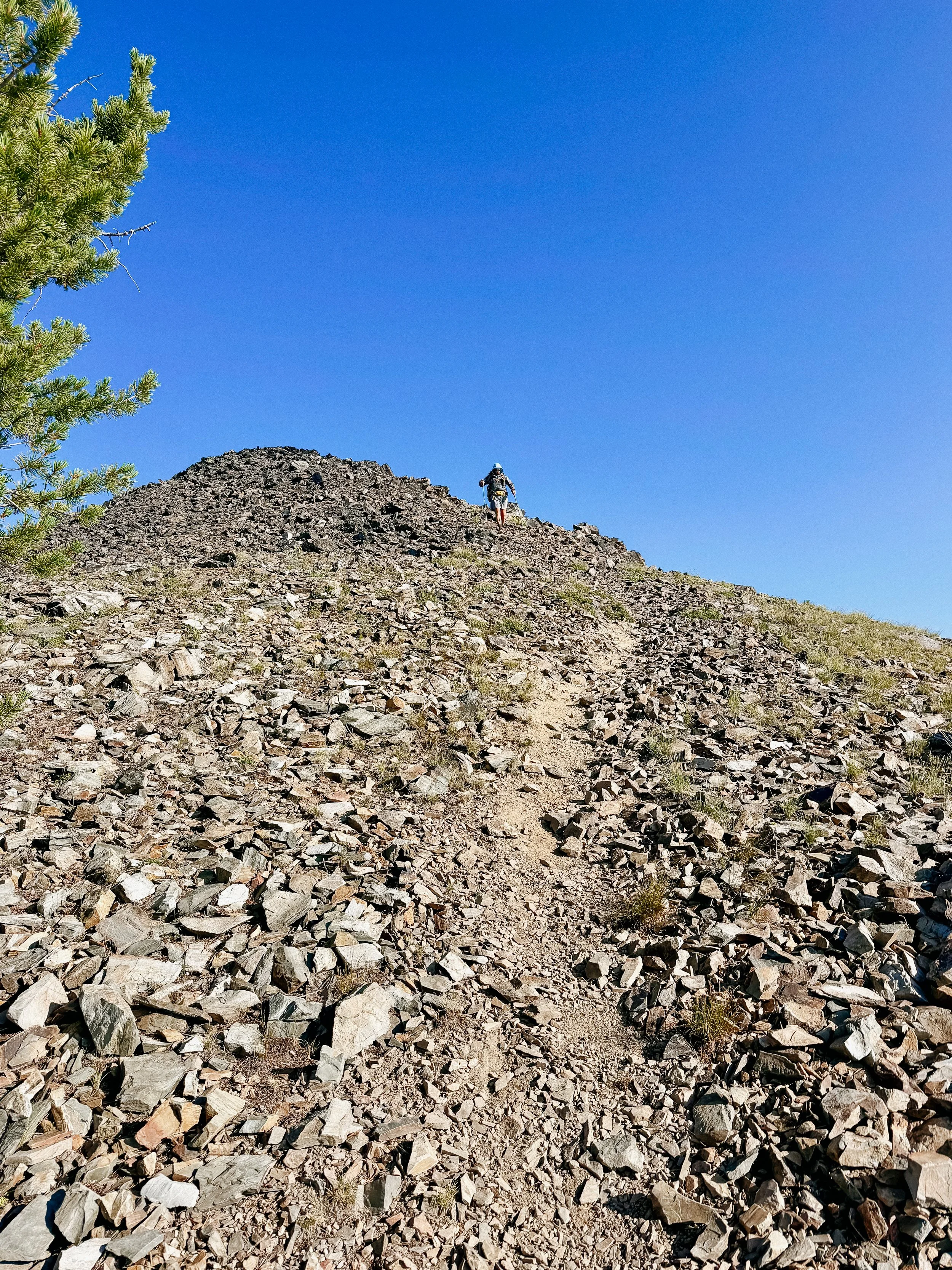 Steep descent