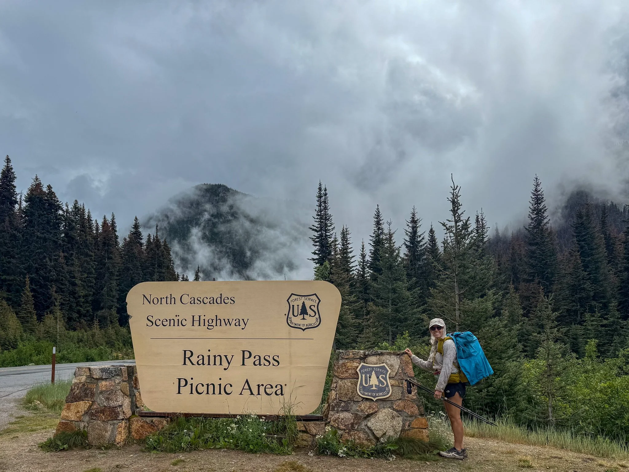  Rainy Pass delivered on its name.  