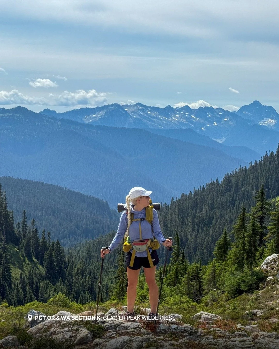 Though my Pacific Crest Trail thru-hike was in 2024, I was lucky enough to head west to Washington in 2025 to fill wildfire miles. I met up with my PCT trail bestie, Bags (@elizbrentano ), along with other friends - and we tackled 2 sections totaling