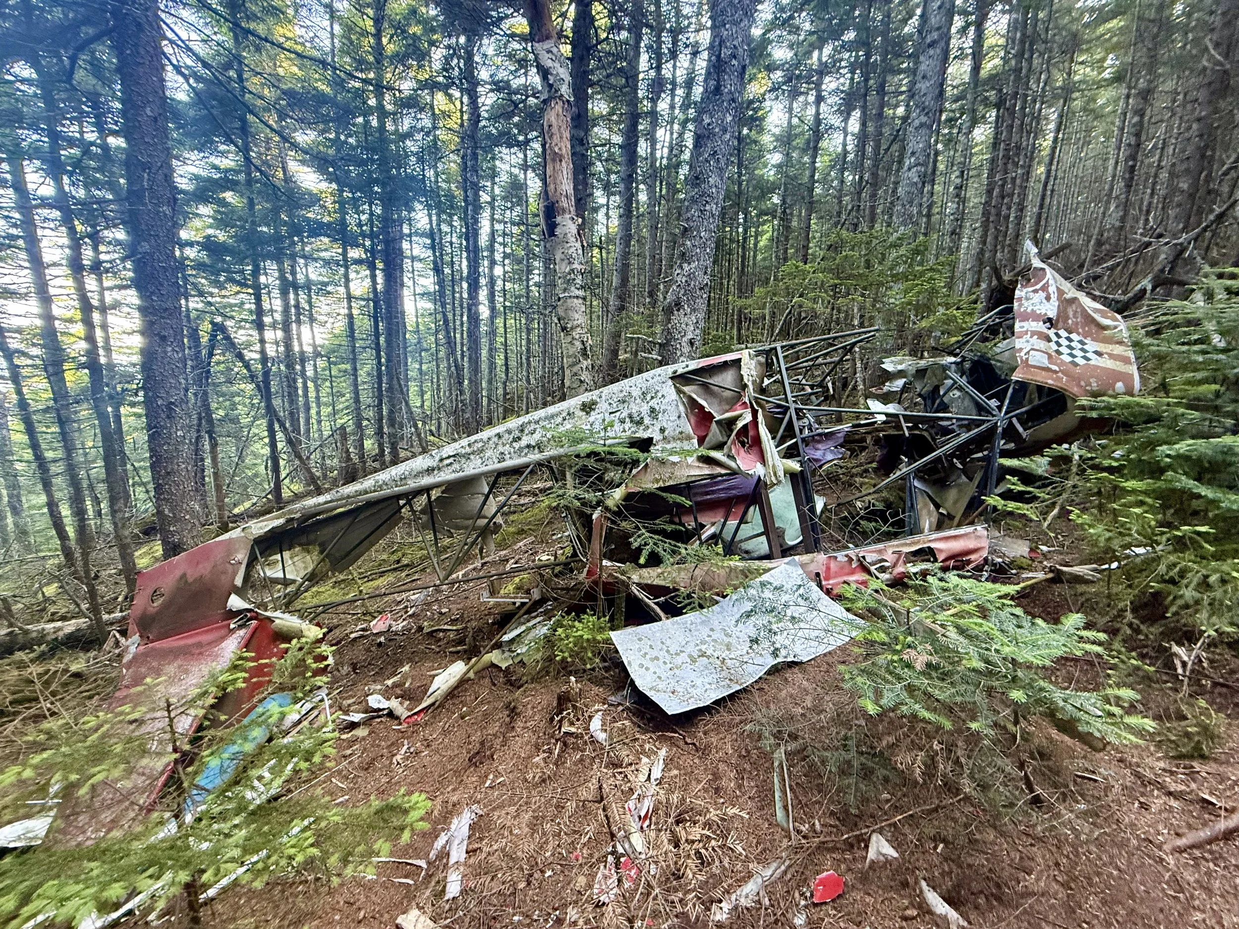  Wreckage from a plane crash 