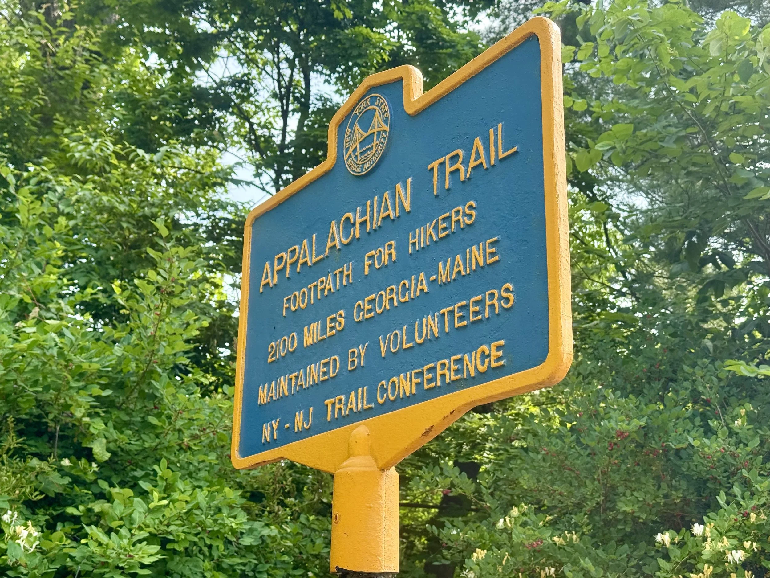  Sign just before the Hudson River crossing 