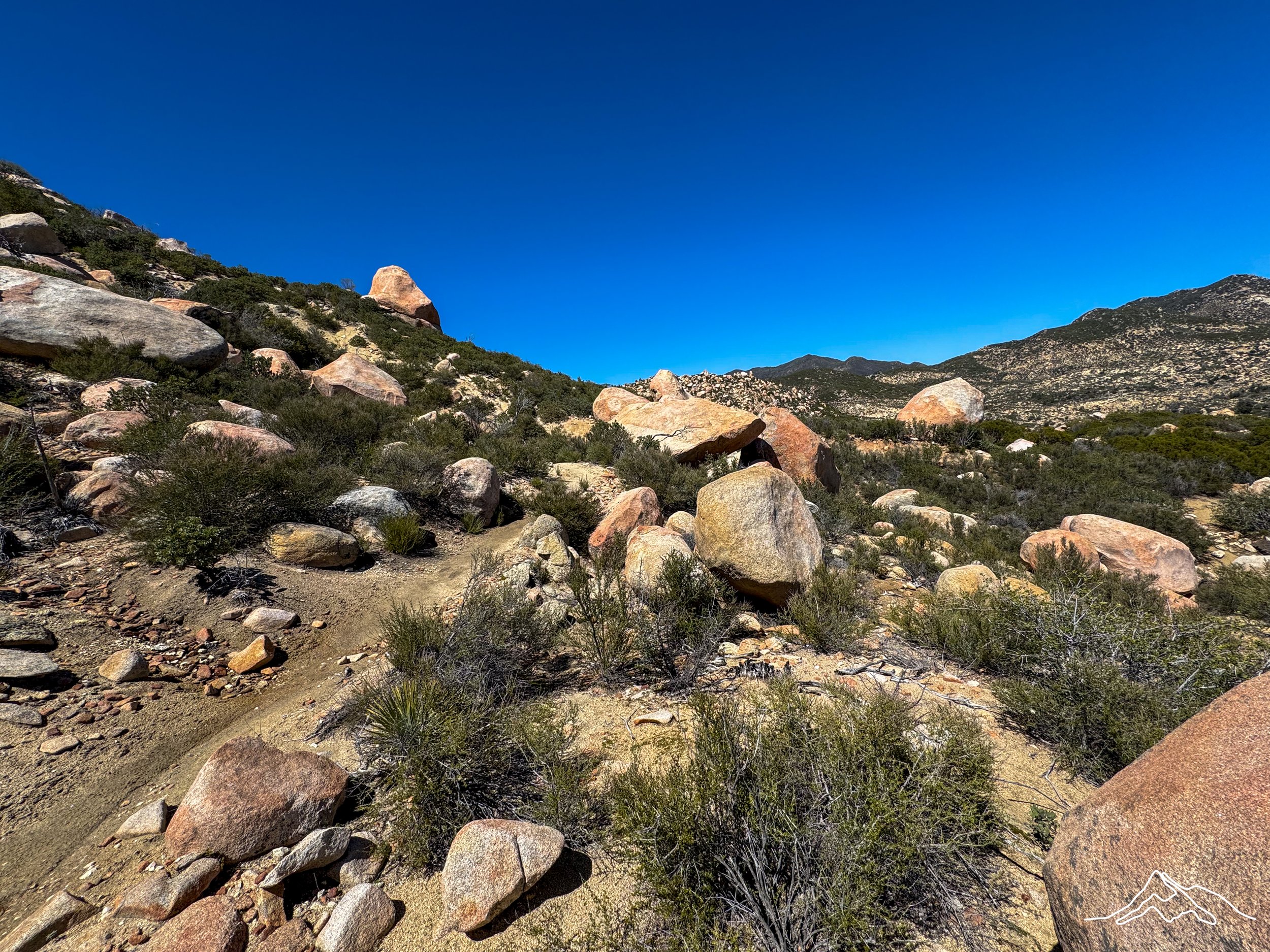  Boulder fields in the desert section of the PCT 