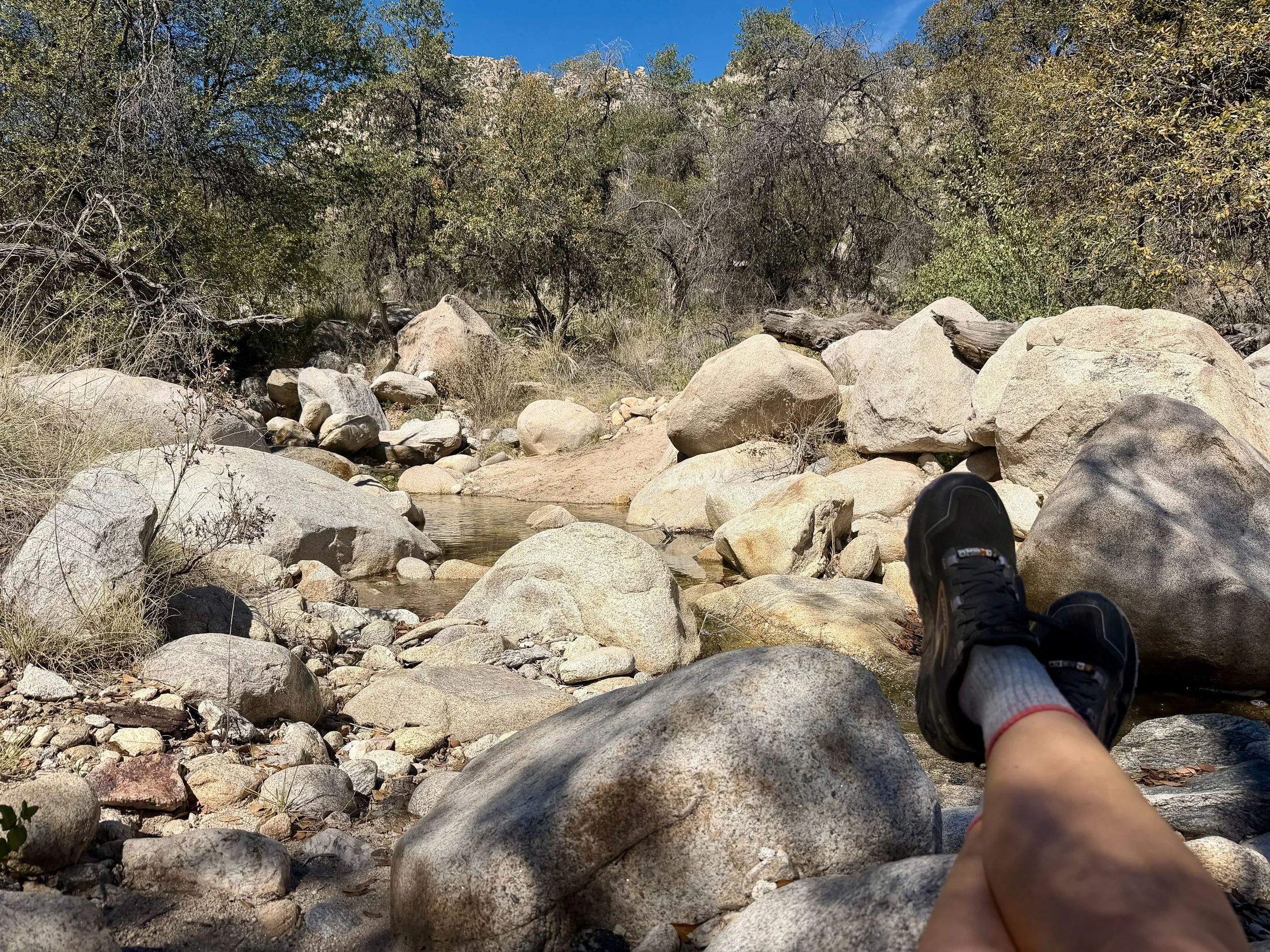  Resting near a natural water source 
