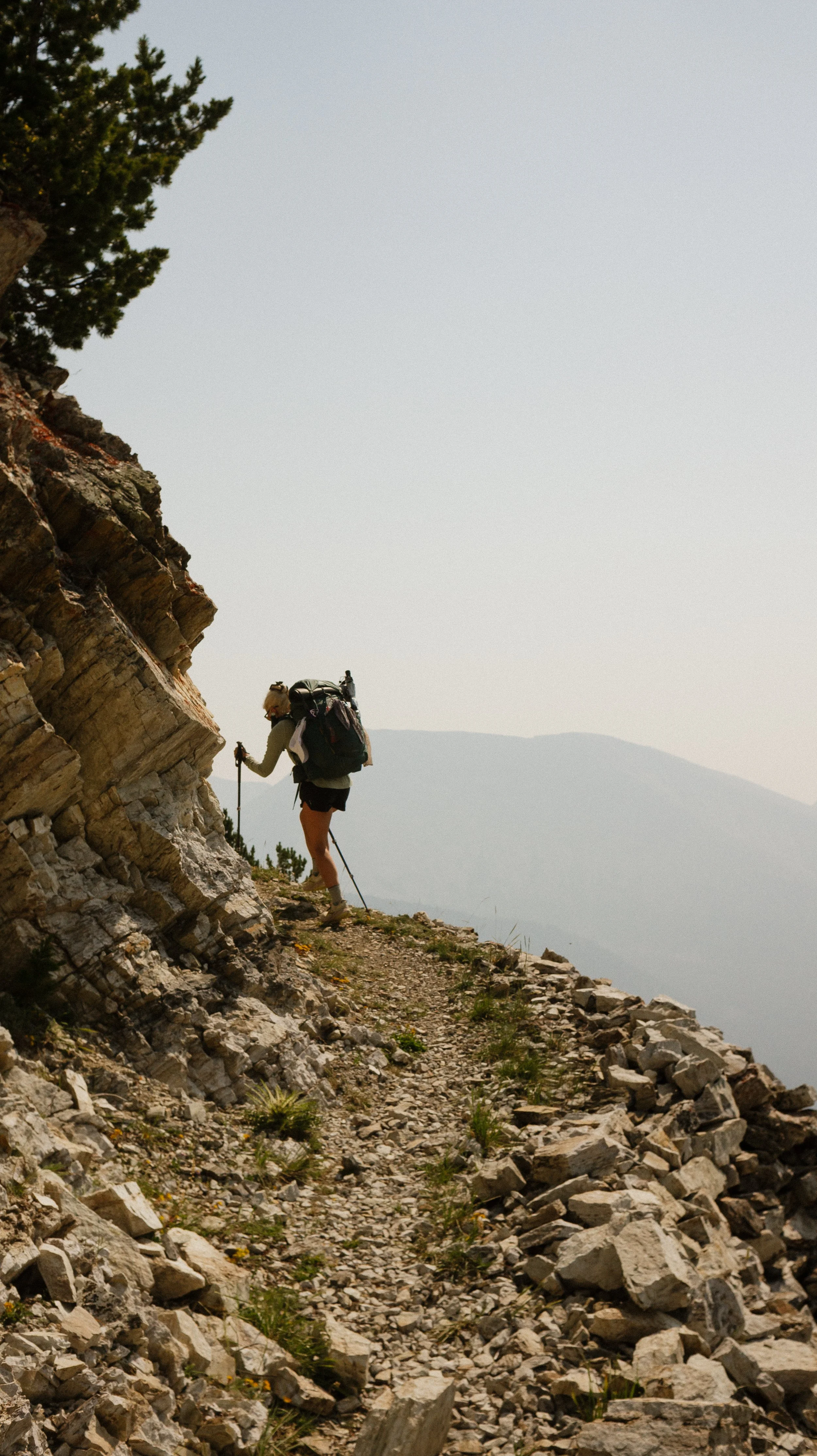 The ascent over Seymour Lake
