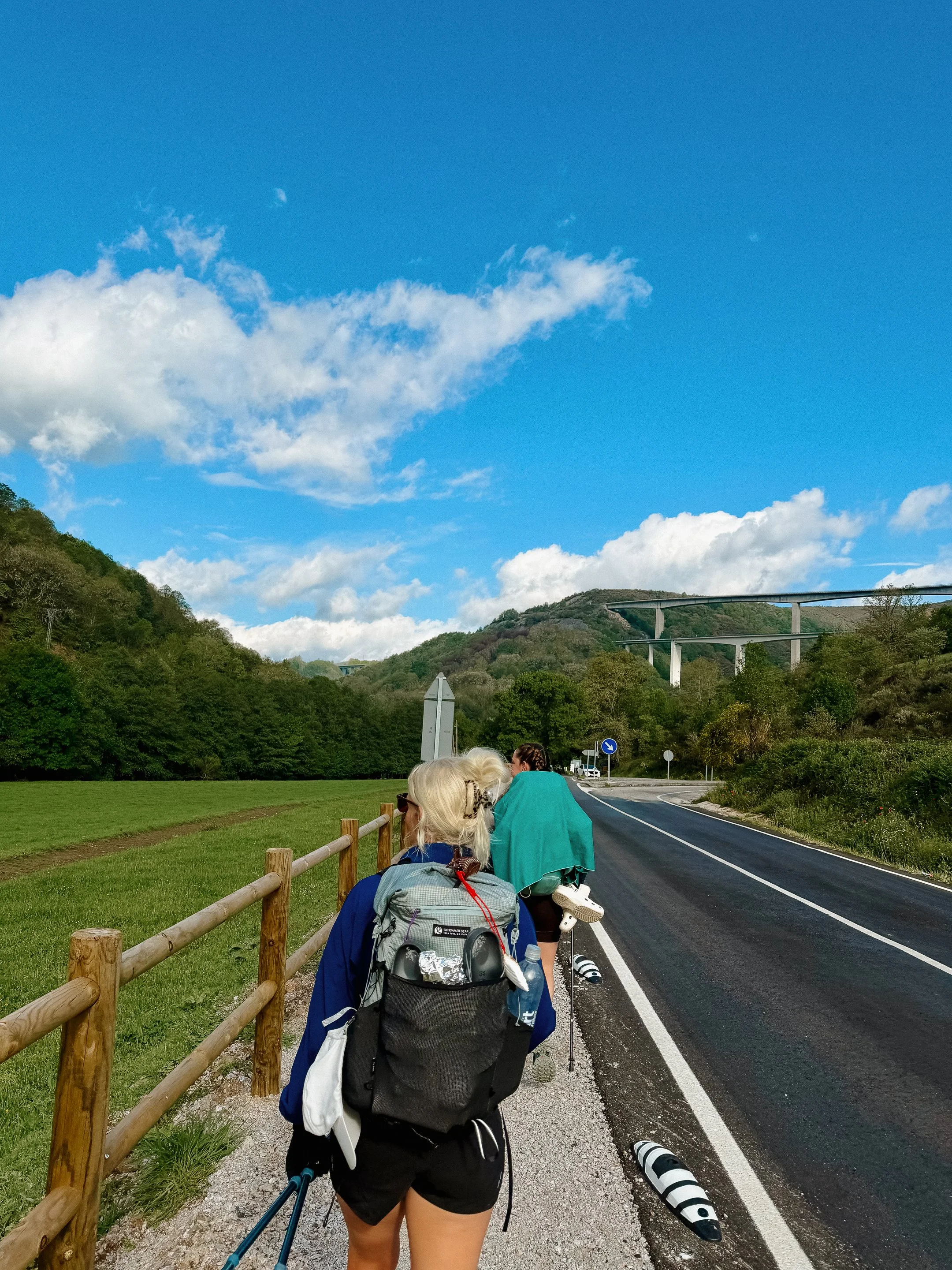 Camino along the road