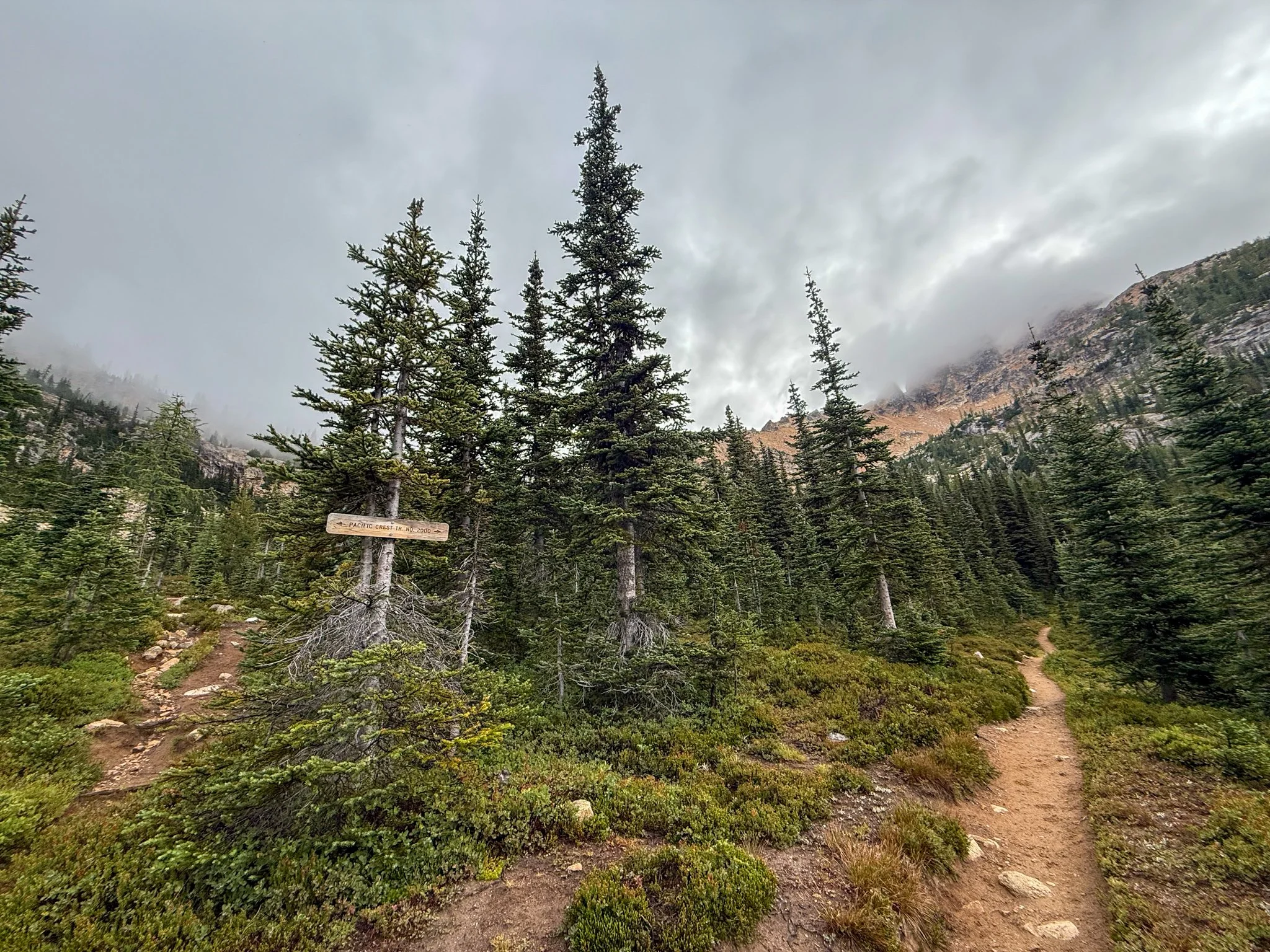  Moody mountains of the Pacific Northwest on the Pacific Crest Trail 