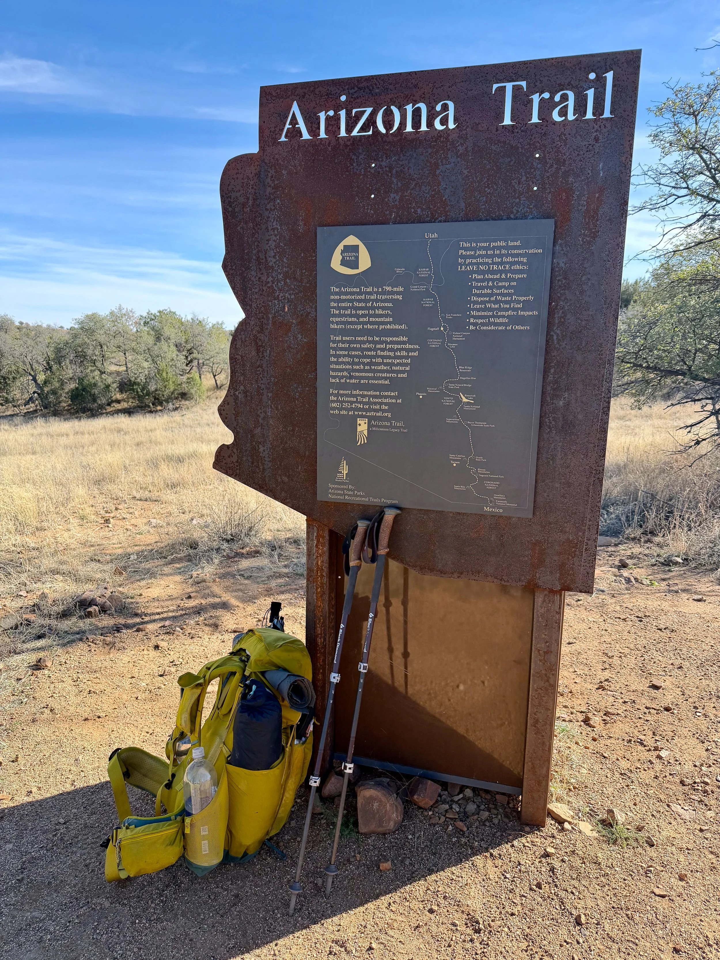  Great signage at a water cache 