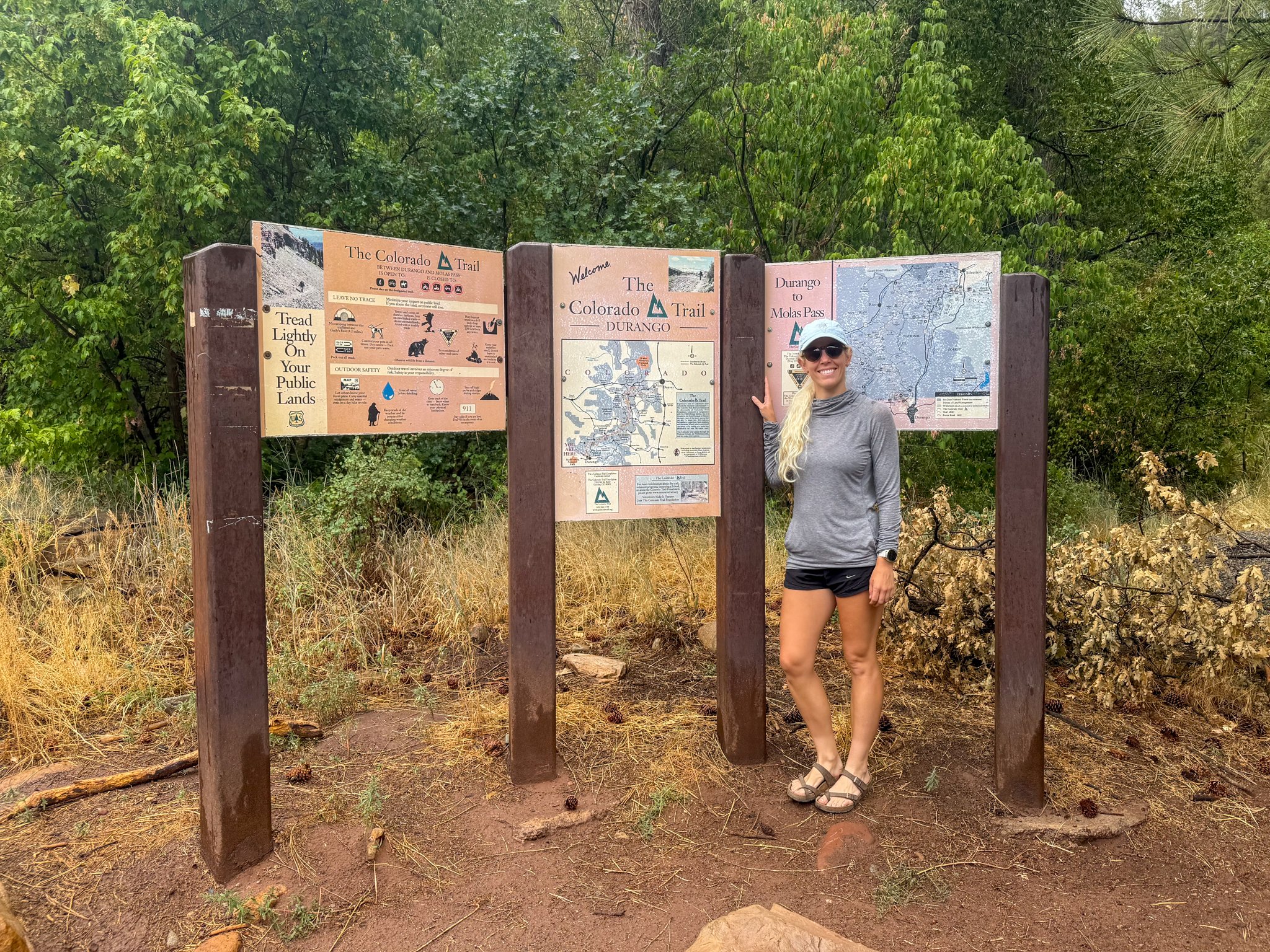  The southern terminus of the Colorado Bike Route near Durango :)  
