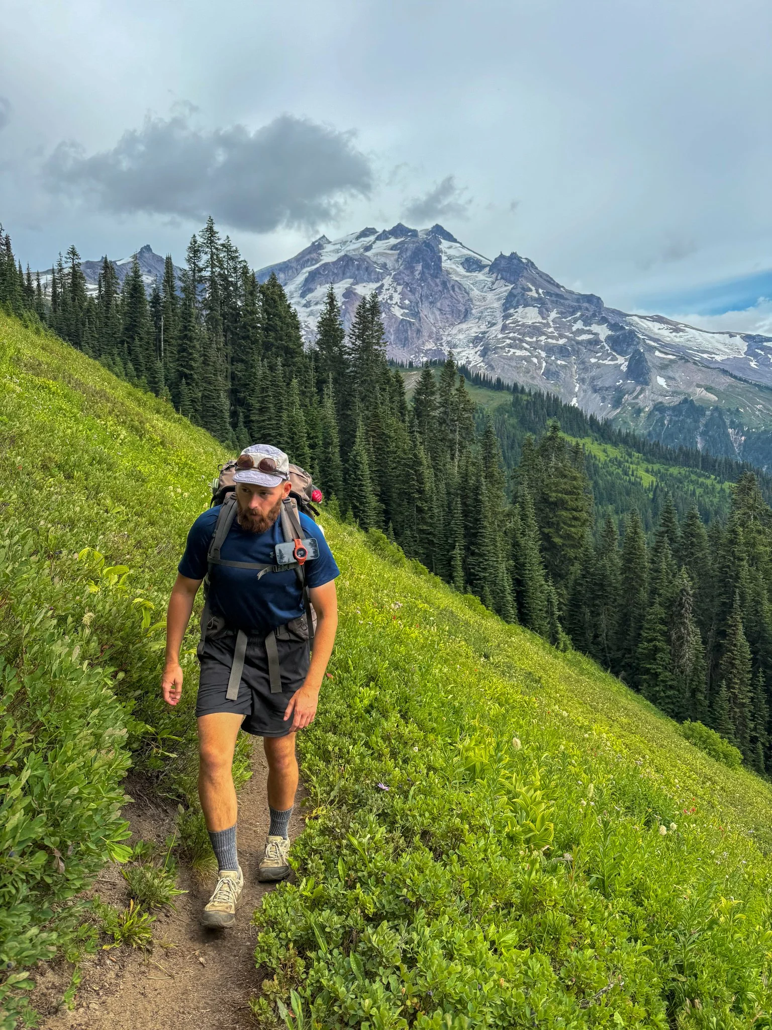  George with Glacier Peak 