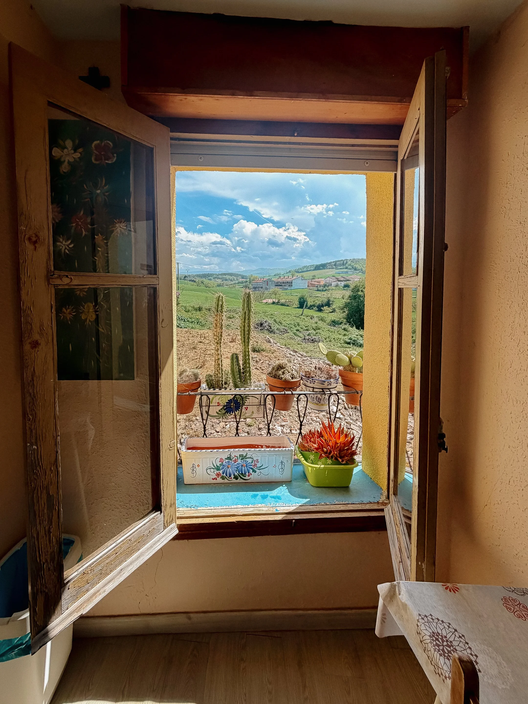 View from hostel in Cirueña