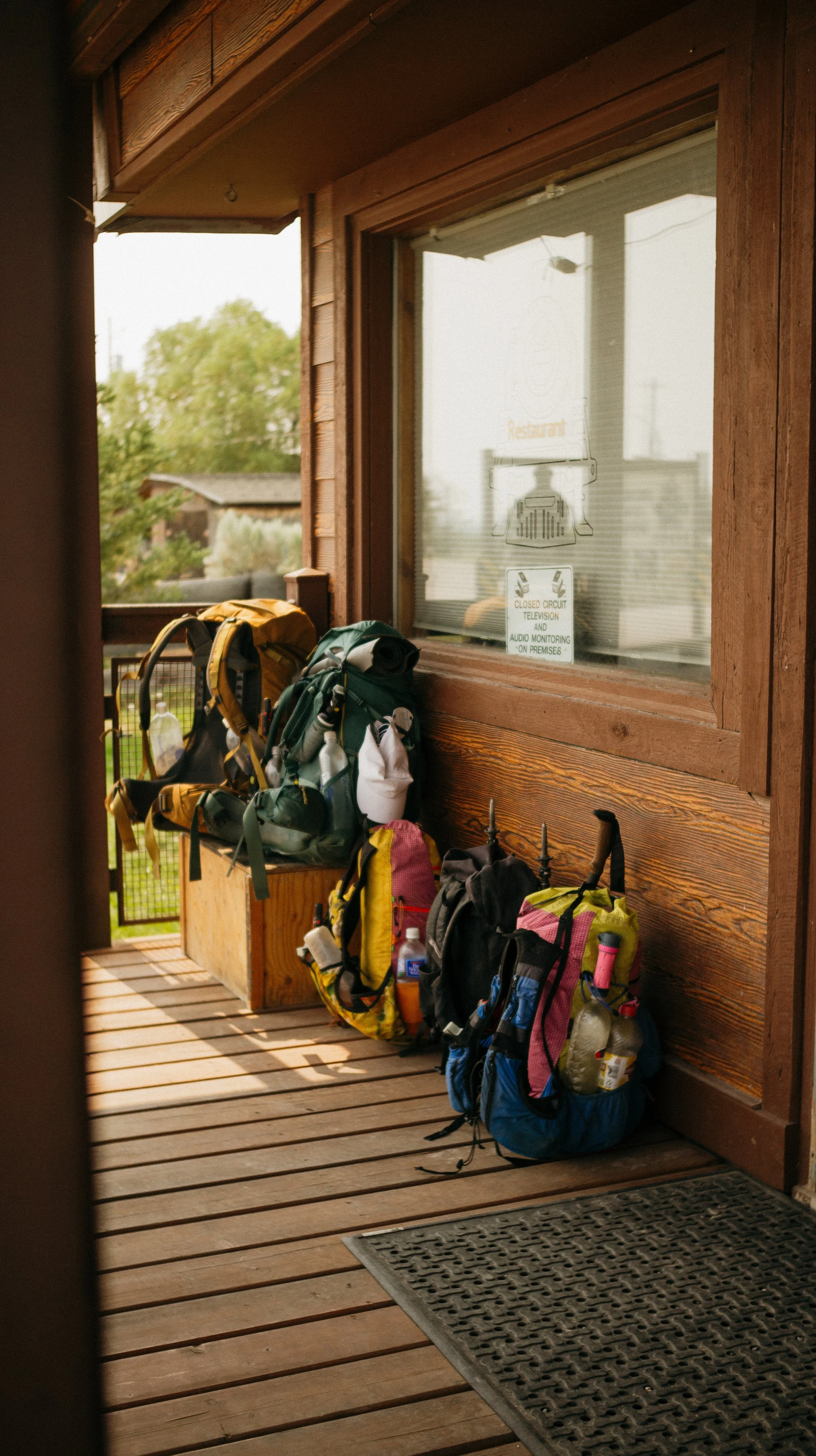 Backpacks at the Depot
