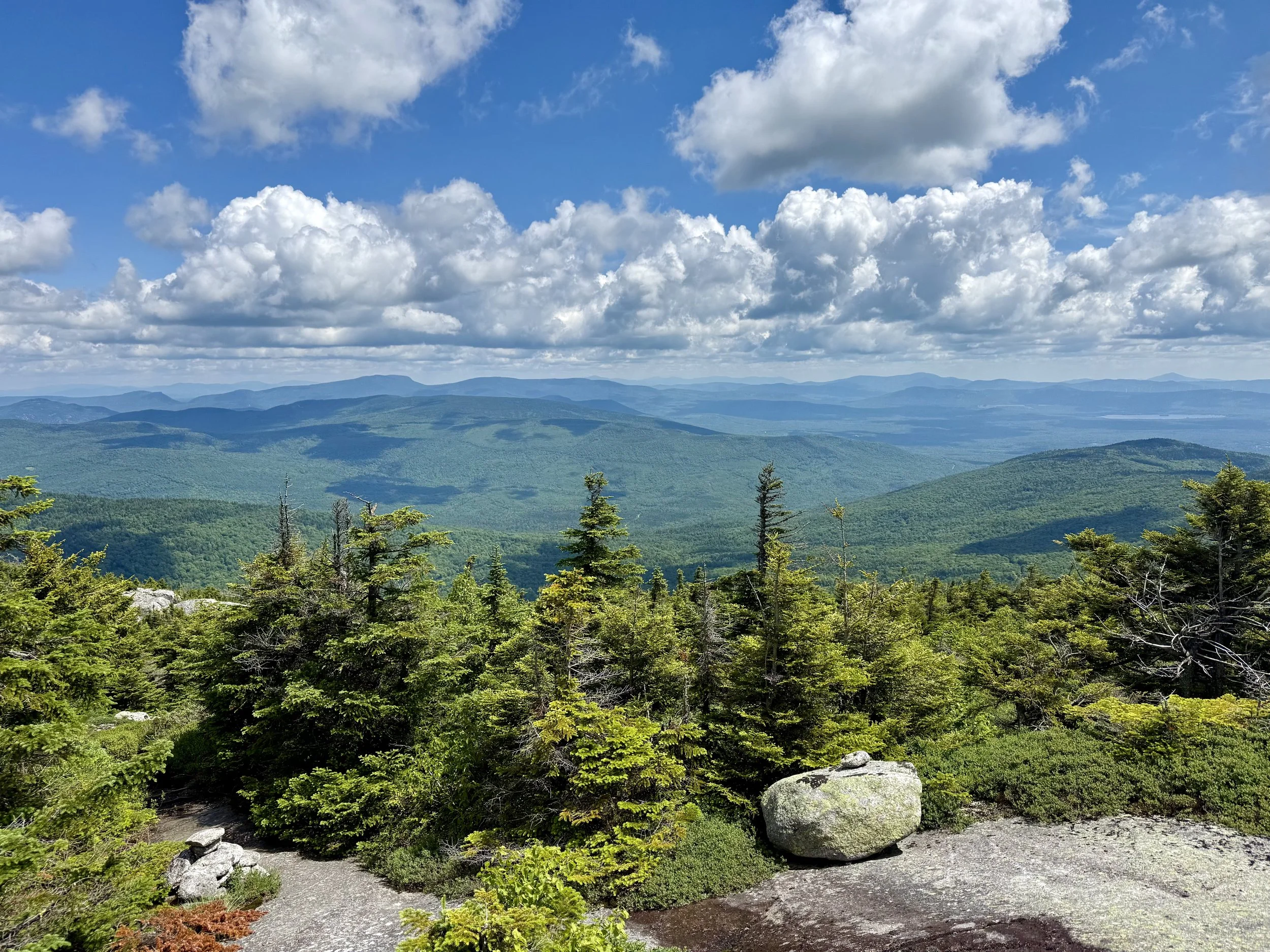  Open views from the Baldpate peaks 