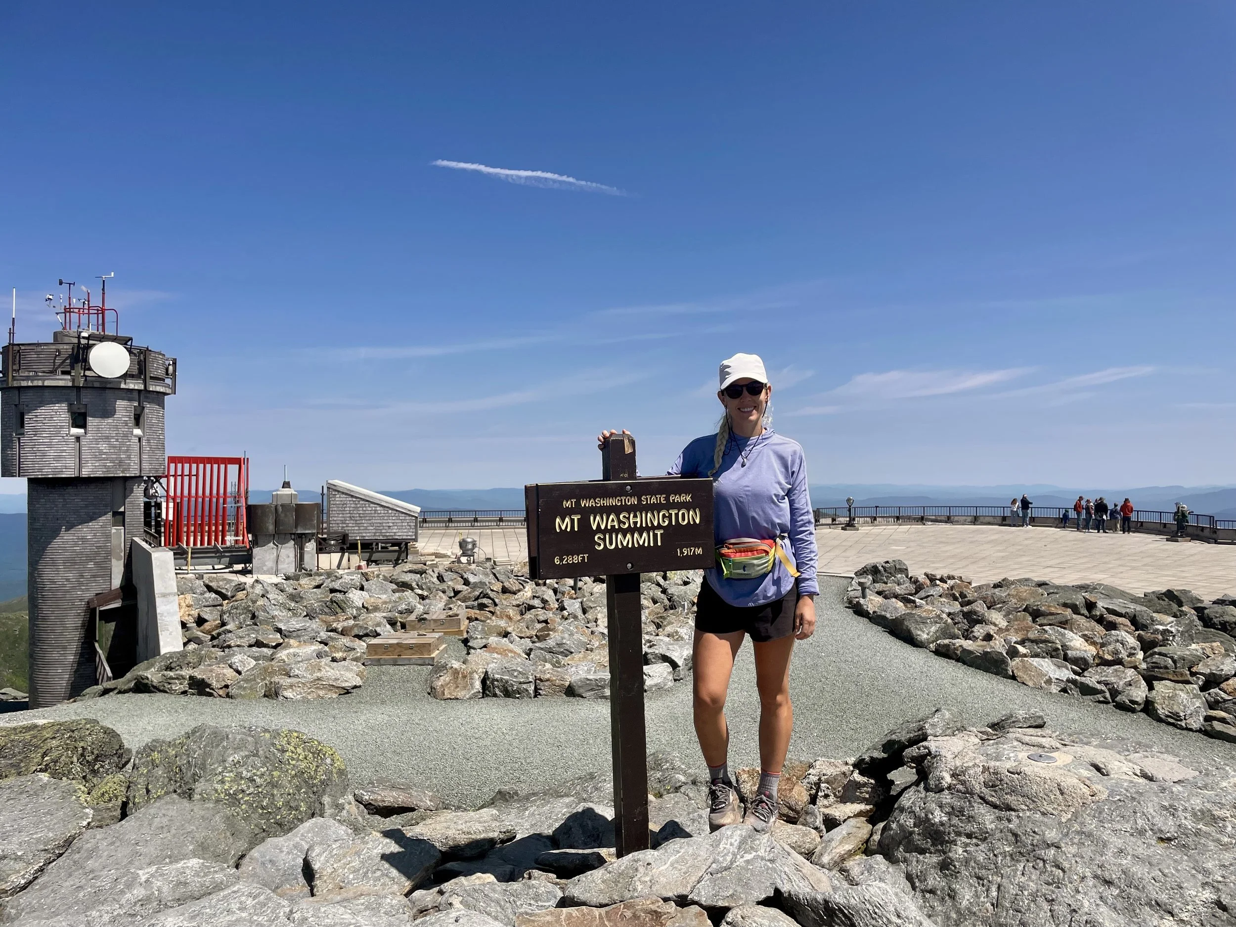  At the Mount Washington summit!  