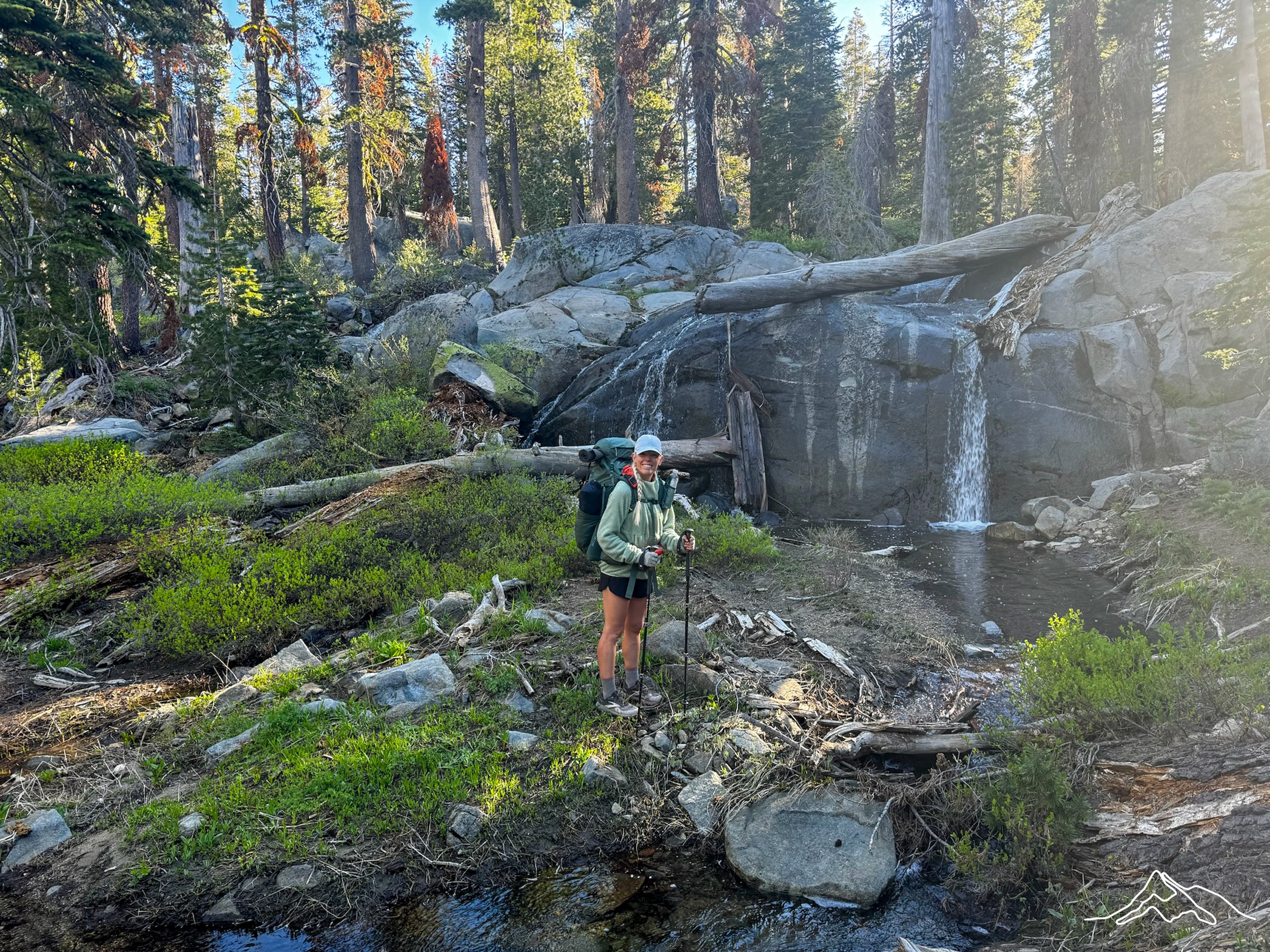  There were beautiful small waterfalls popping up everywhere indicating that snow was finally melting. 