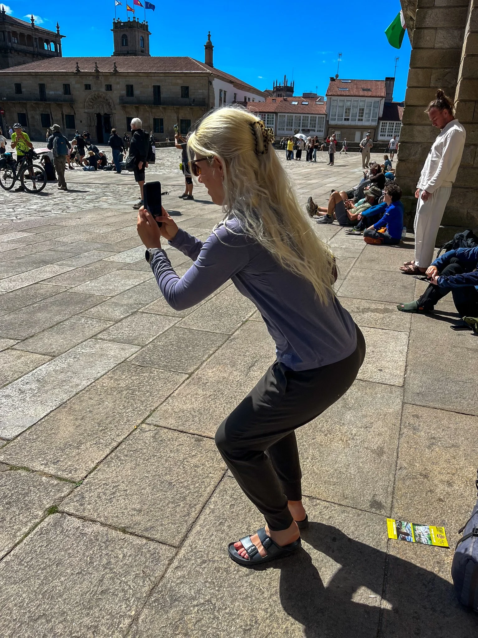 Getting the shot for someone in Santiago