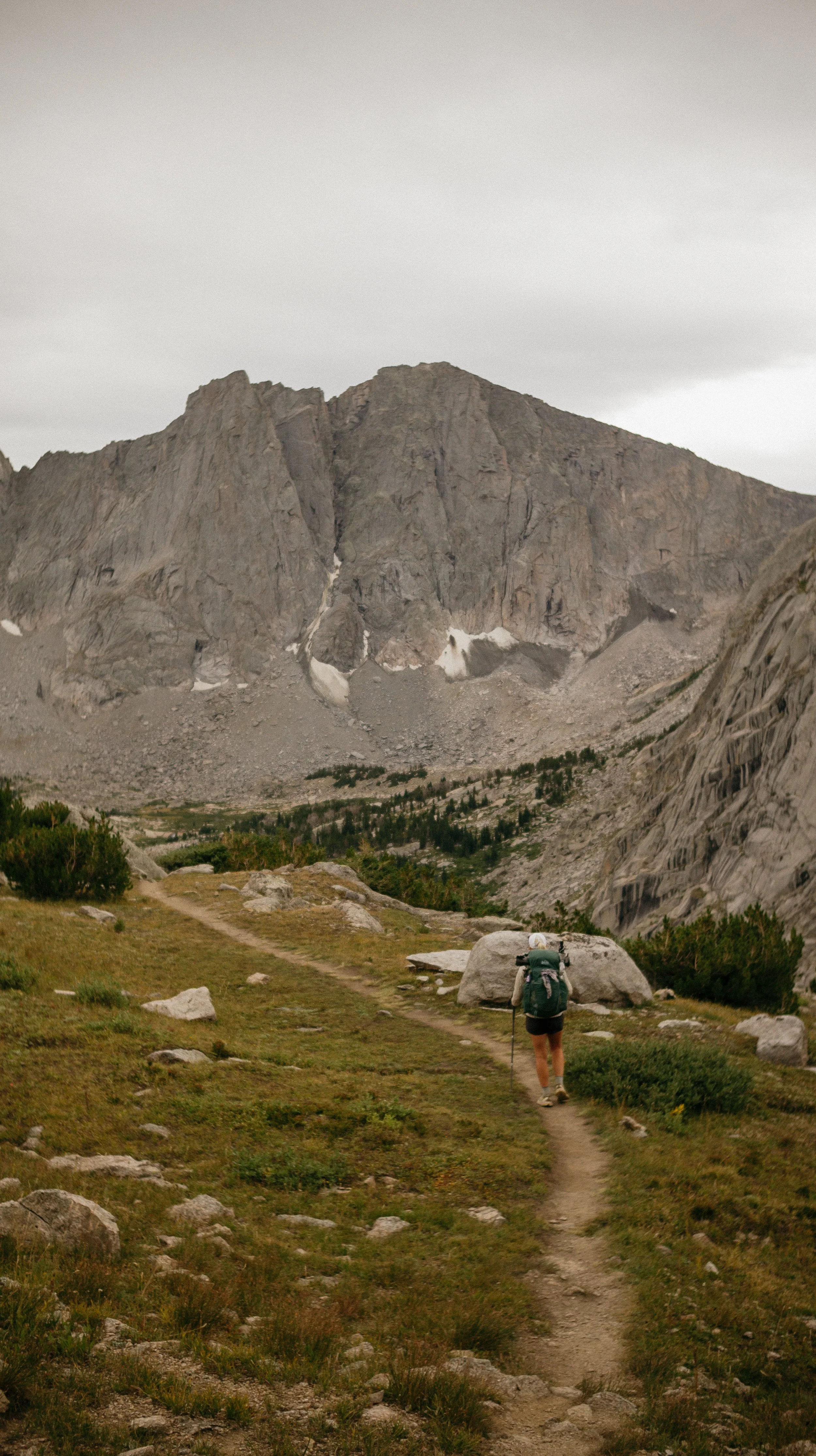 Walking towards Temple Pass
