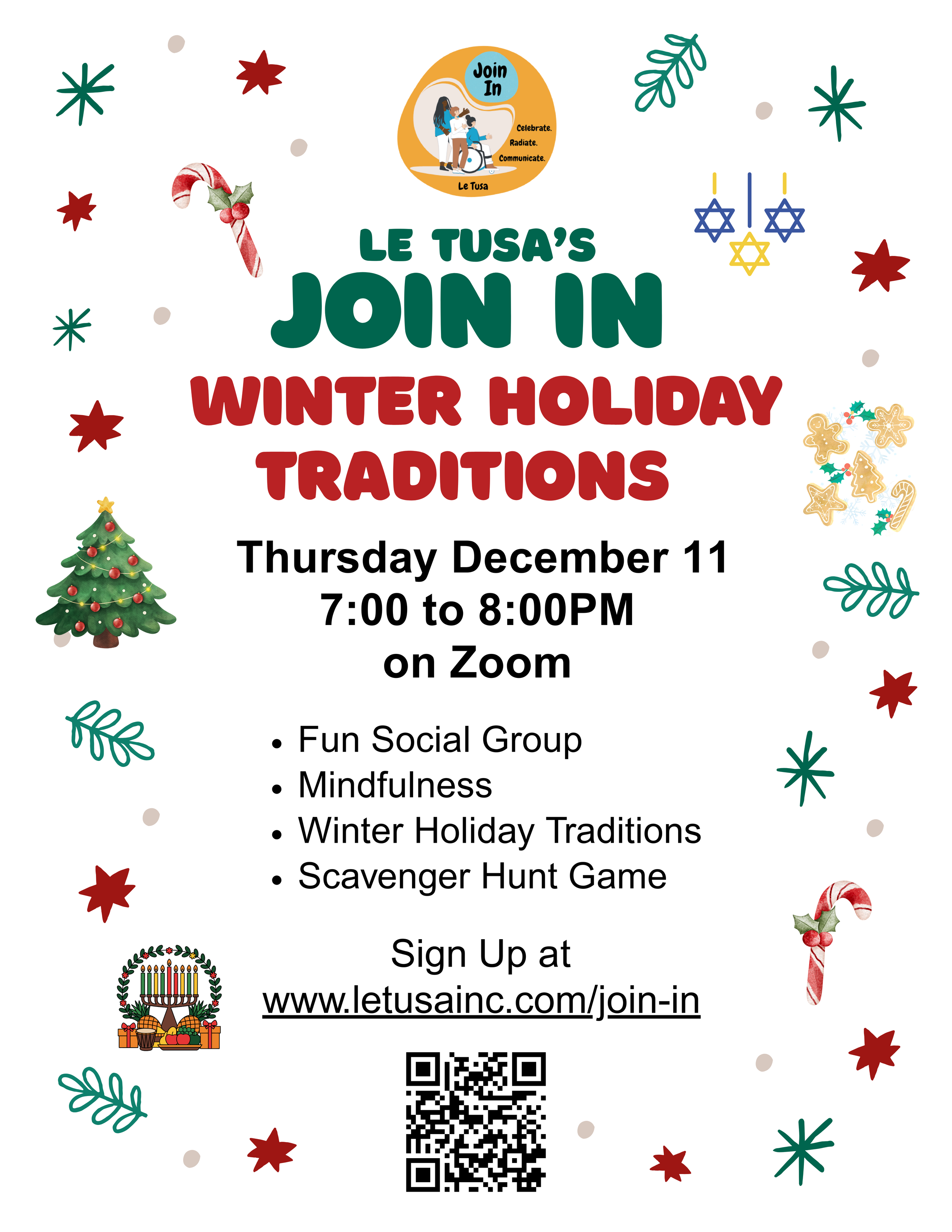 December Join In! 2025: Winter Holiday Traditions