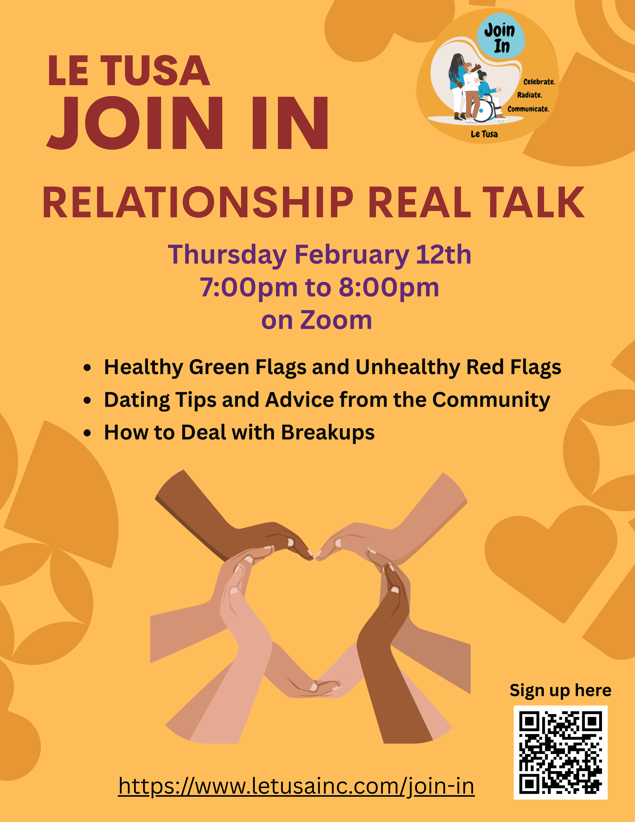 February JOIN IN!: Healthy Dating Tips