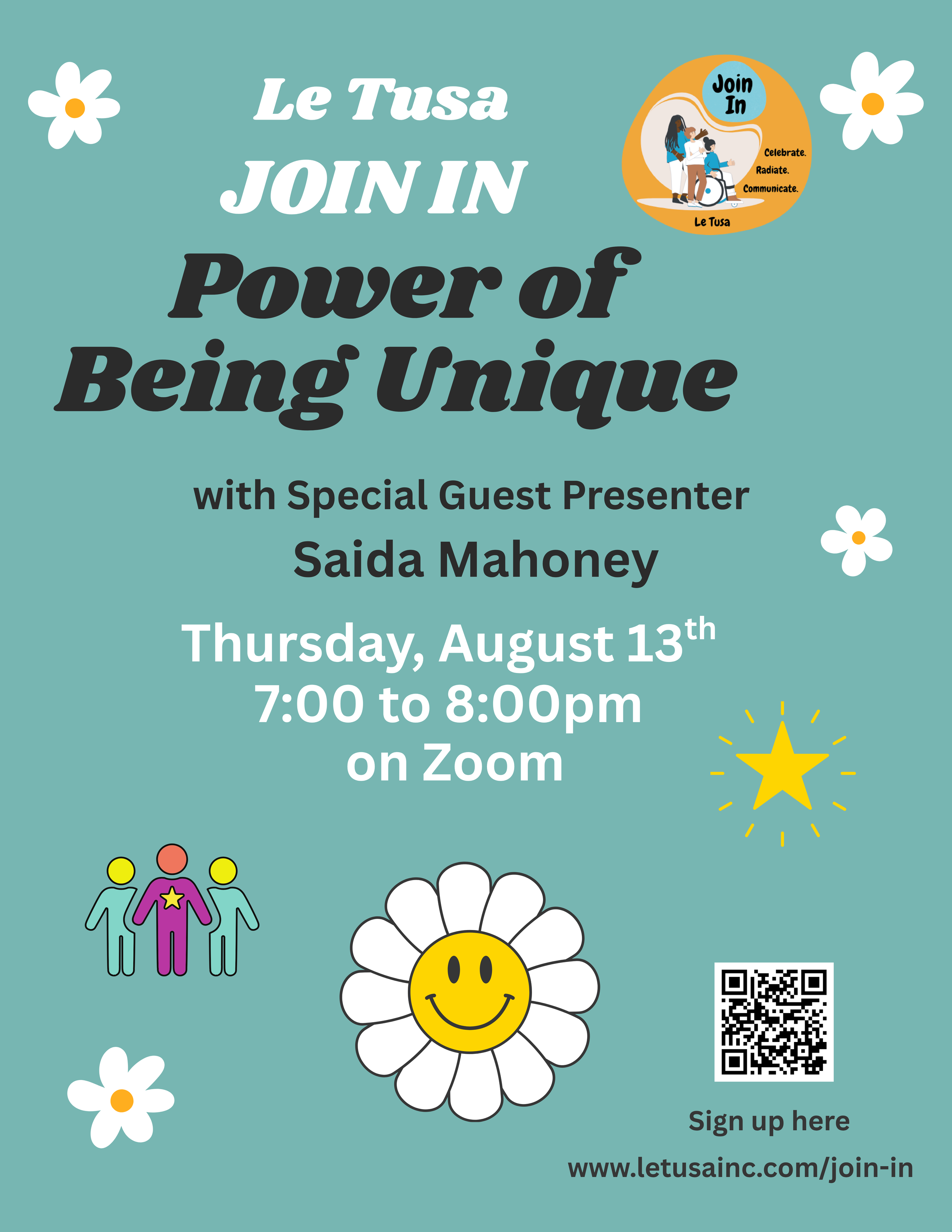 August Join In! The Power of Being Unique