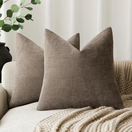 Textured Chenille Throw Pillow Cover: 
Click to Shop - 