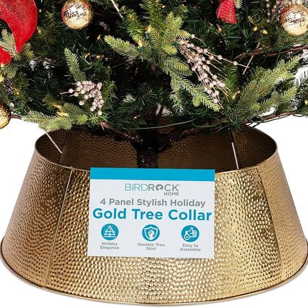 Hammered Metal Christmas Collar: Click To Shop - 