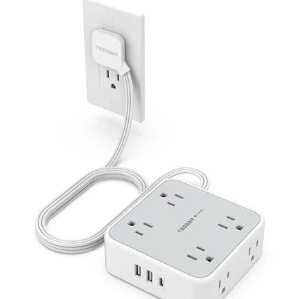 Surge Protector Flat Extension Cord: Click To Shop - 