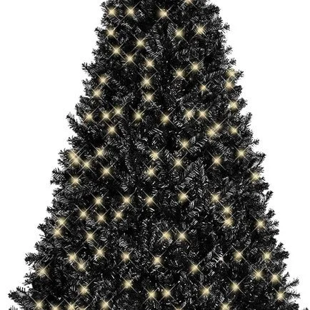 Pre-Lit Black Christmas Tree: Click To Shop - 