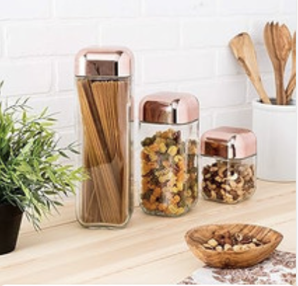 Square Storage Jar Set: Click To Shop- 
