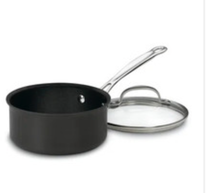 Chef's Classic Non-stick Hard-Anodized Saucepan: Click To Shop- 
