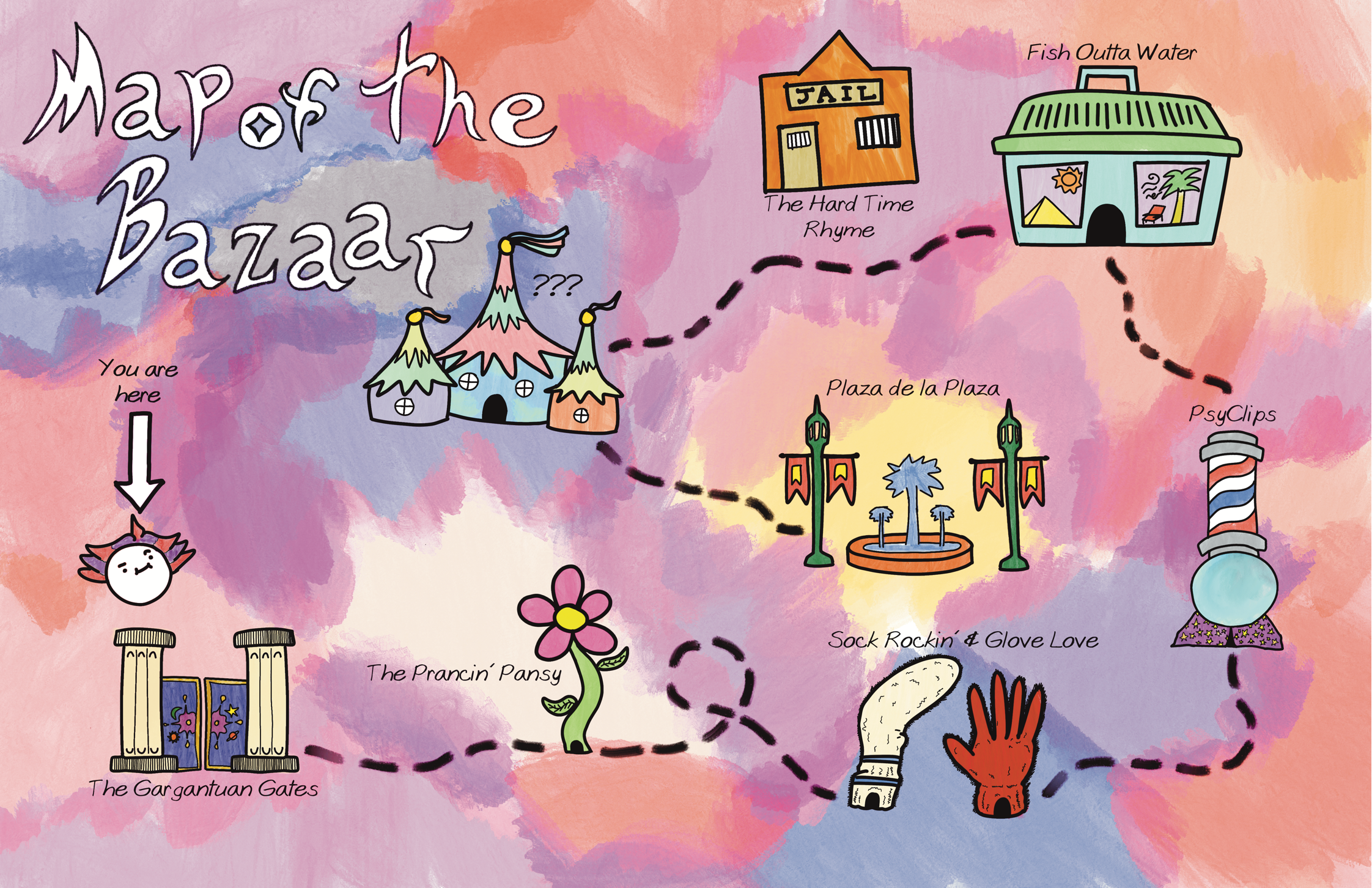Map of the Bizarre Bazaar | Digital