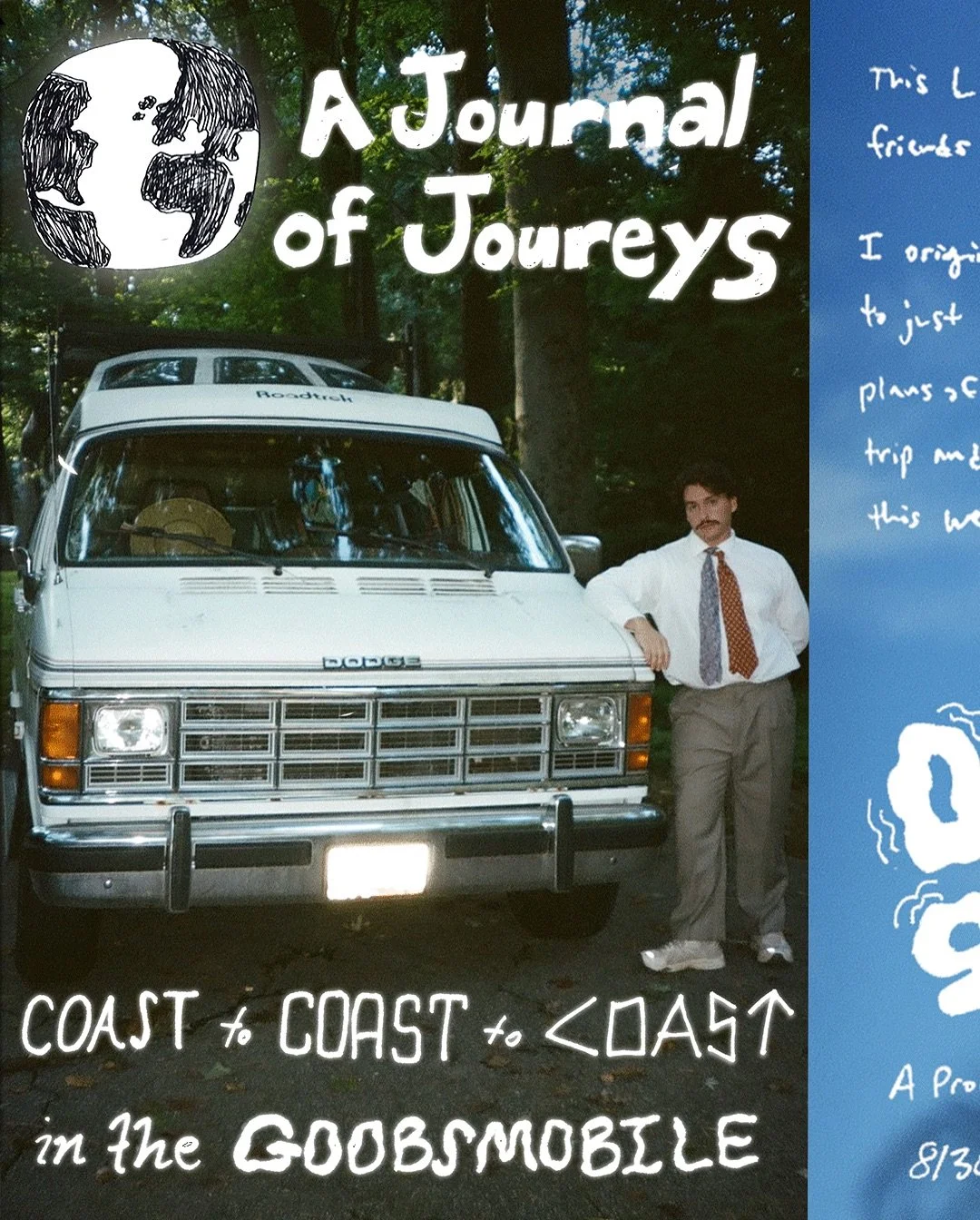 A Journal of Journeys Vol. 1 is Coast to Coast to Coast in the Goobsmobile!

In September 2024, I set out on a cross country road trip with no end date. I hiked mountains, got lost in the woods, cold plunged in lakes, surfed the ocean, loafed on the 