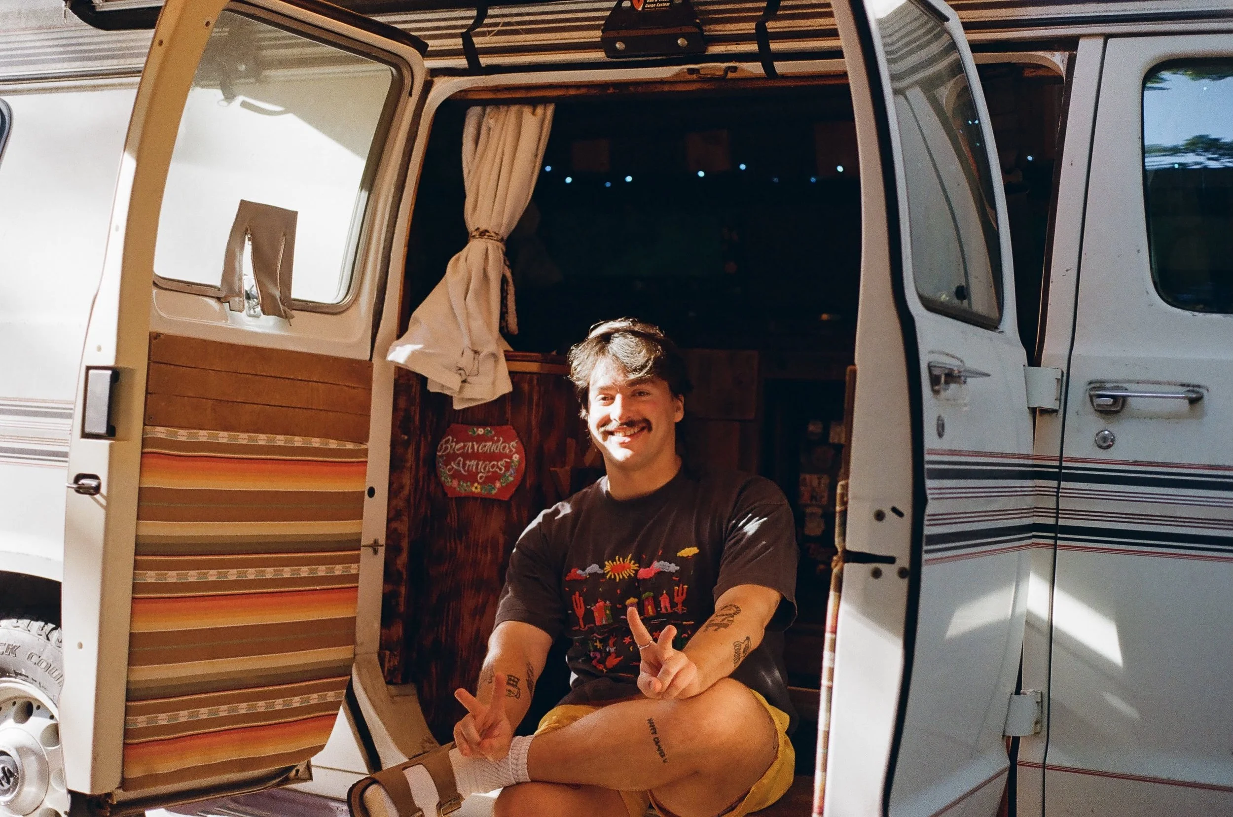 The man in the van