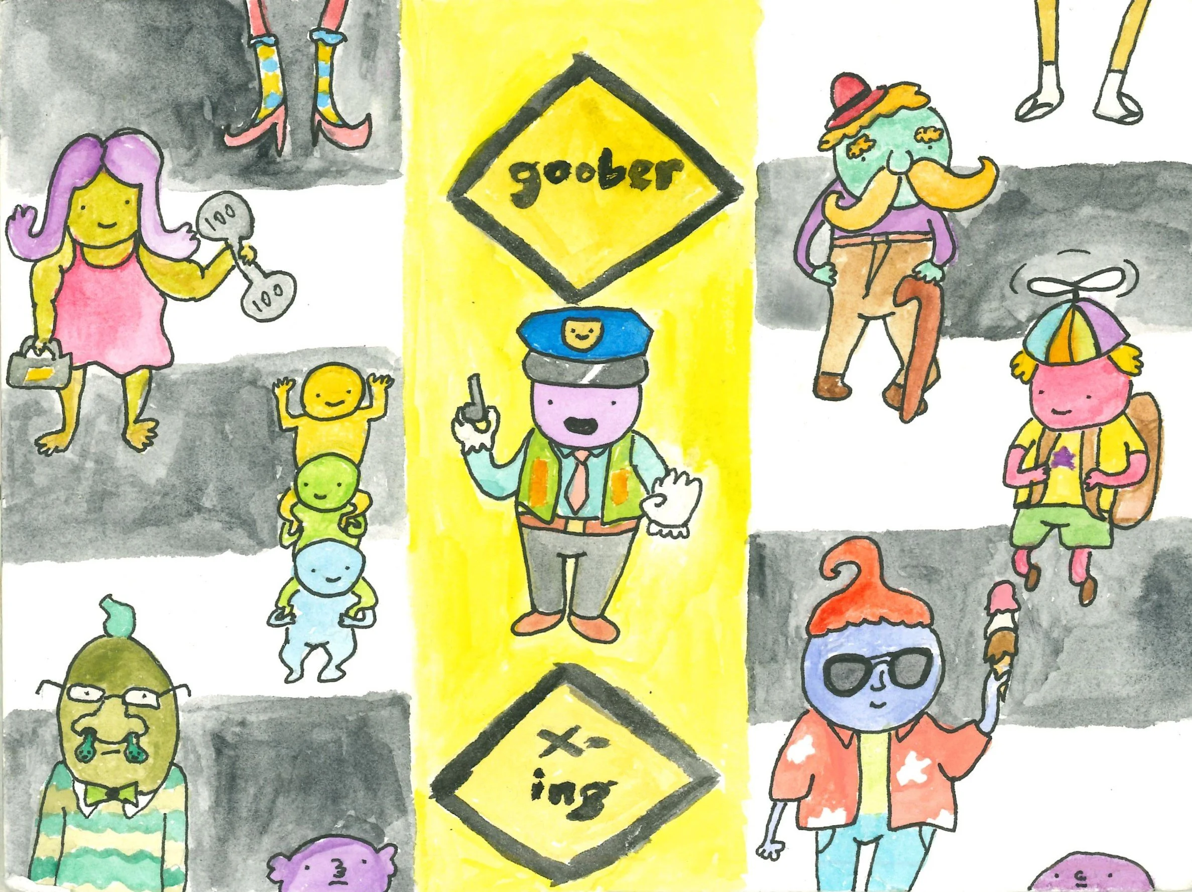 Goob X-ing | Watercolor