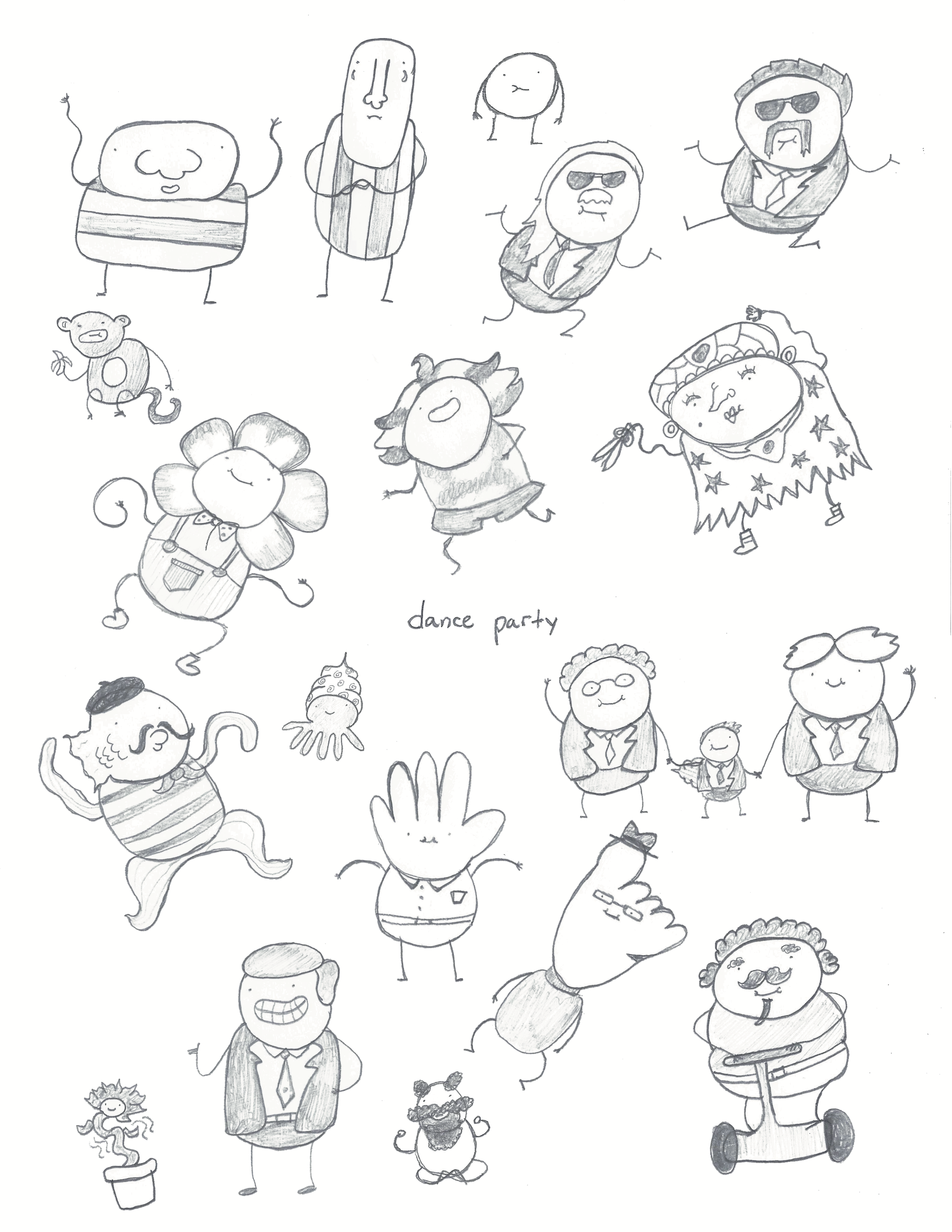 Back Cover of the Bizarre Bazaar | Graphite Pencil