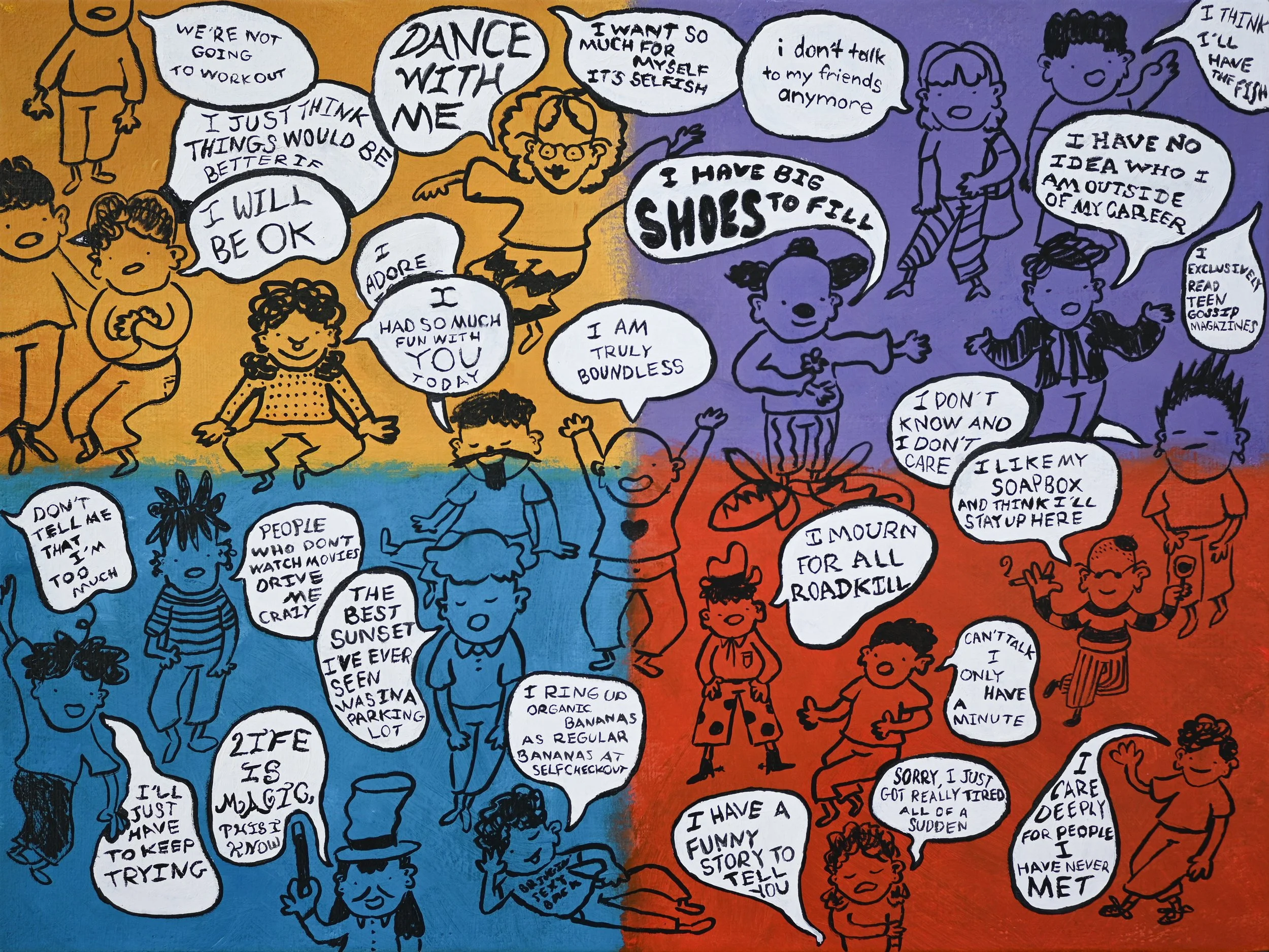 A Better Stranger I | Acrylic and Gouache