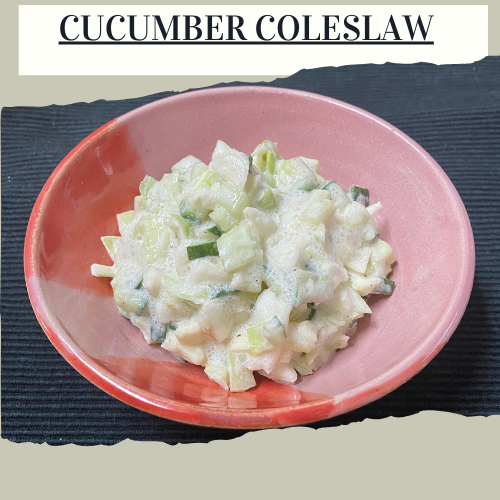 Cucumber Coleslaw