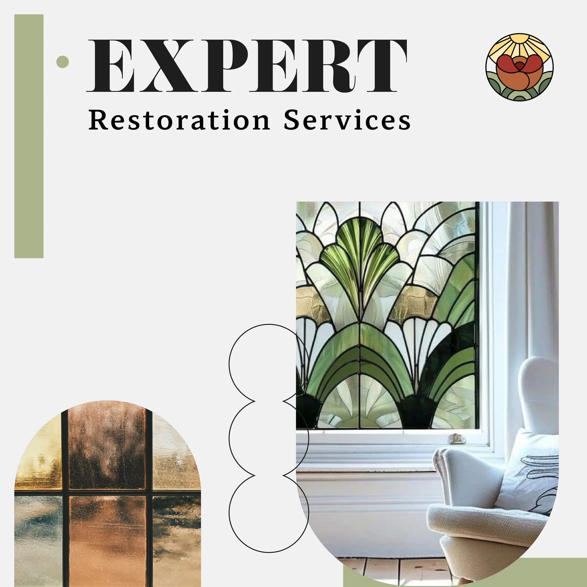 Reviving the beauty of your cherished stained glass pieces with our expert restoration services. Trust us to bring them back to life. Learn more in the Link in our Bio!

#StainedGlass #Restoration #GlassArt #Handmade #Craftsmanship