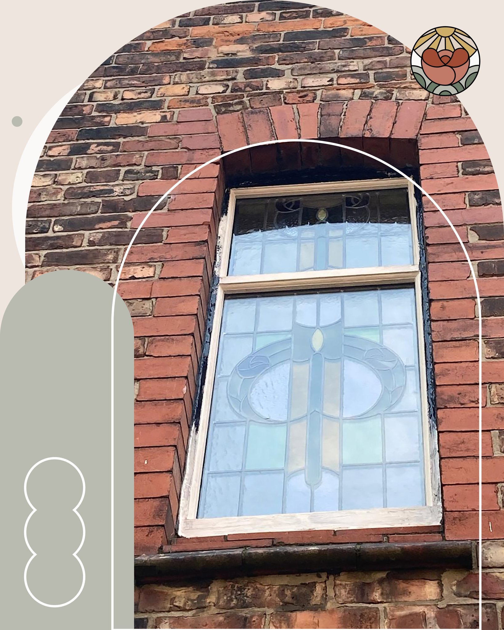 Every stained glass window tells a story. This beautifully detailed design highlights the artistry and heritage we work hard to preserve at Stockport Stained Glass. From careful restoration to bespoke new pieces, our passion is keeping history alive 