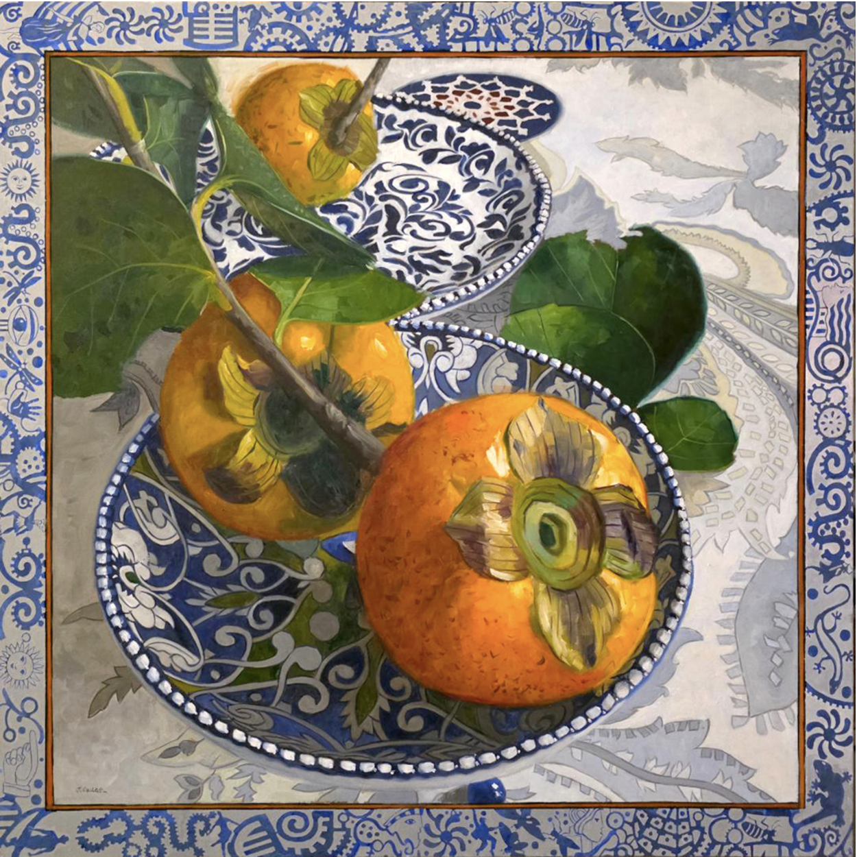Jacques Soulas- Three Persimmons
