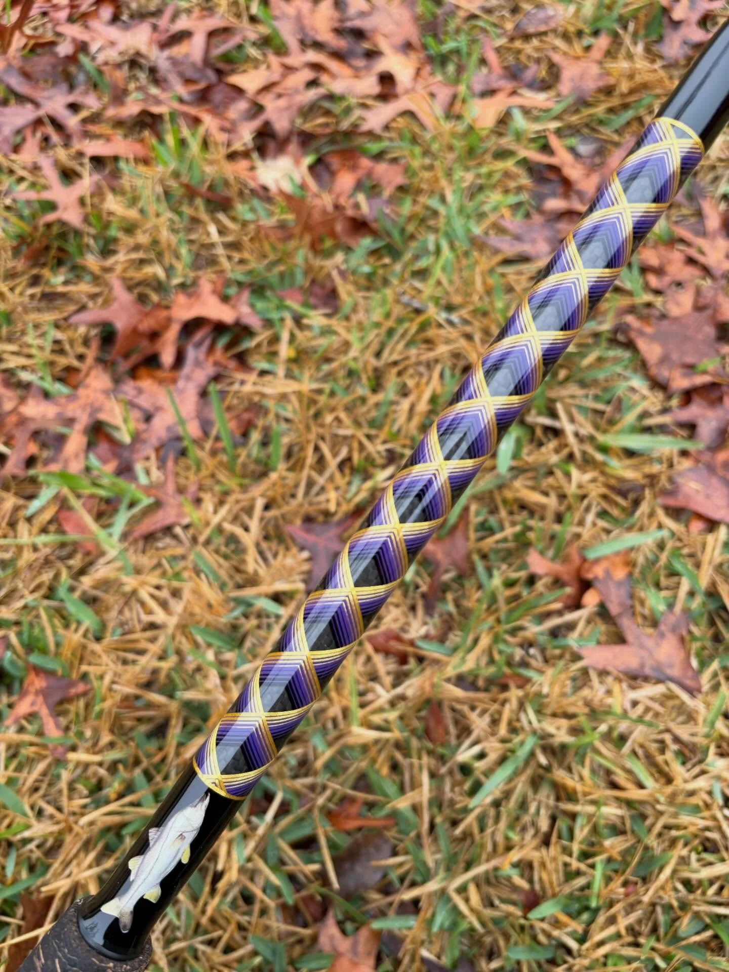 Super clean gold and purple wrap with a full grip. 🧼 

#customrod #customrods #fishing #inshorefishing #florida