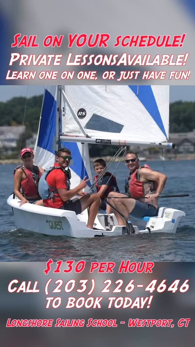 Private lessons and family sails- Seven days/week!